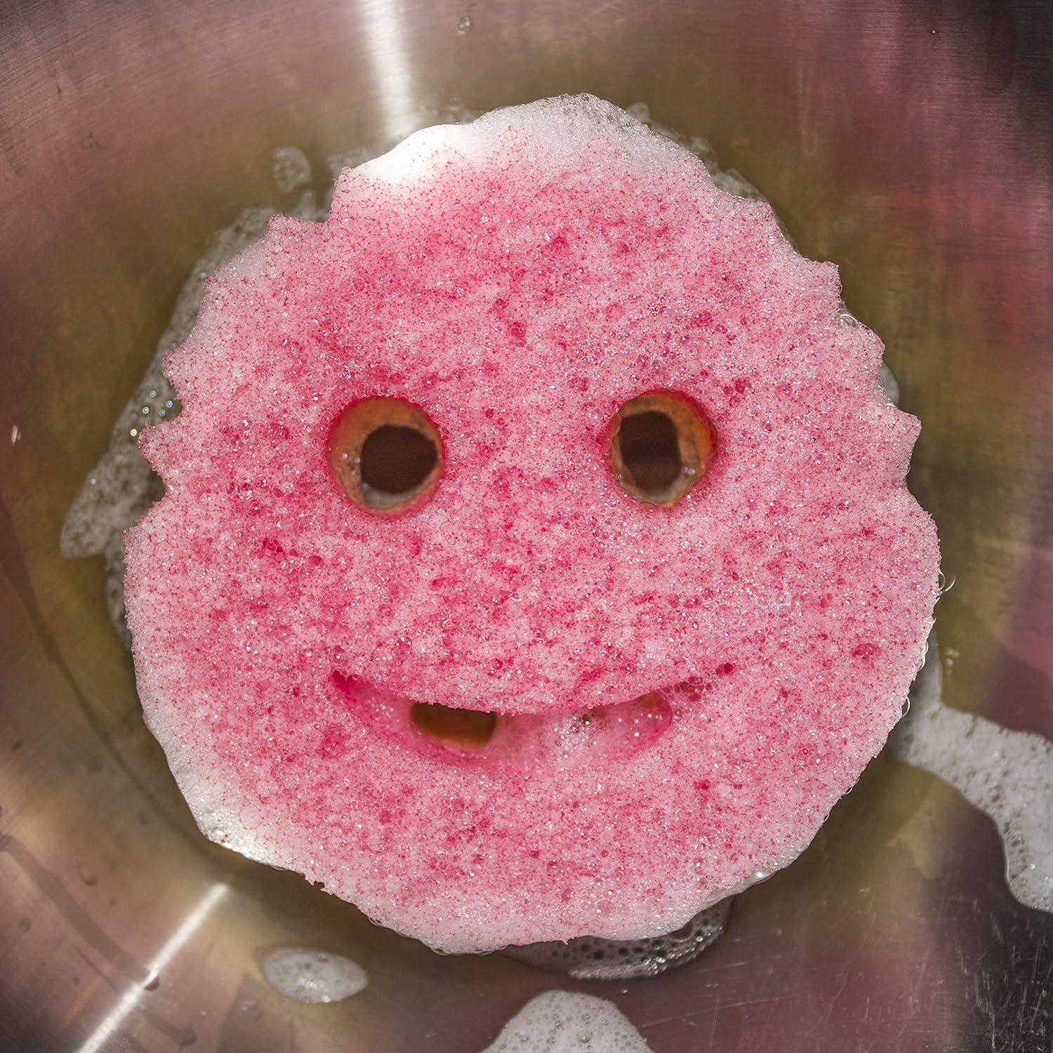 Esponja de Limpieza Doble Cara Scrub Daddy Scrub Mommy 3 Pzas Rosa