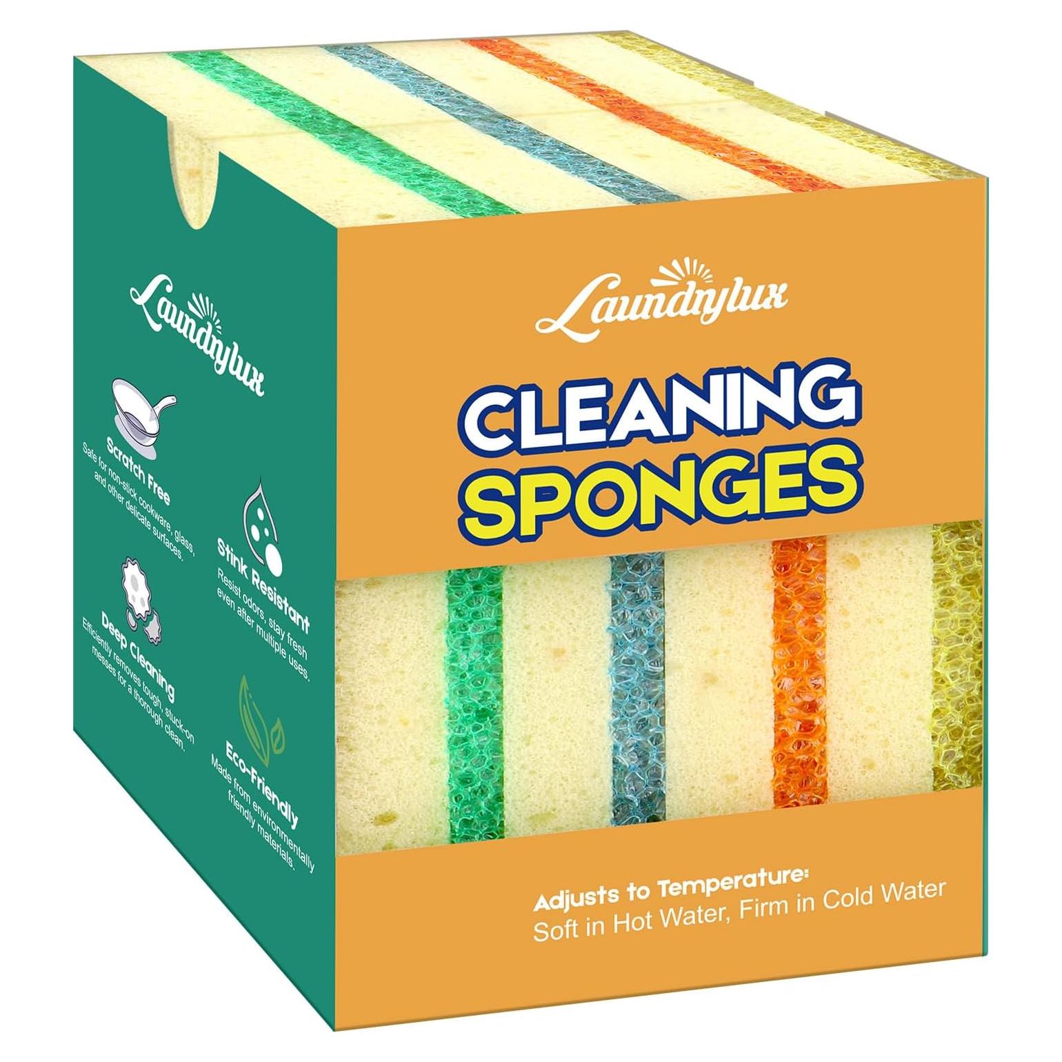 Esponjas de Fregar LAUNDRYLUX Doble Cara 8 Unidades