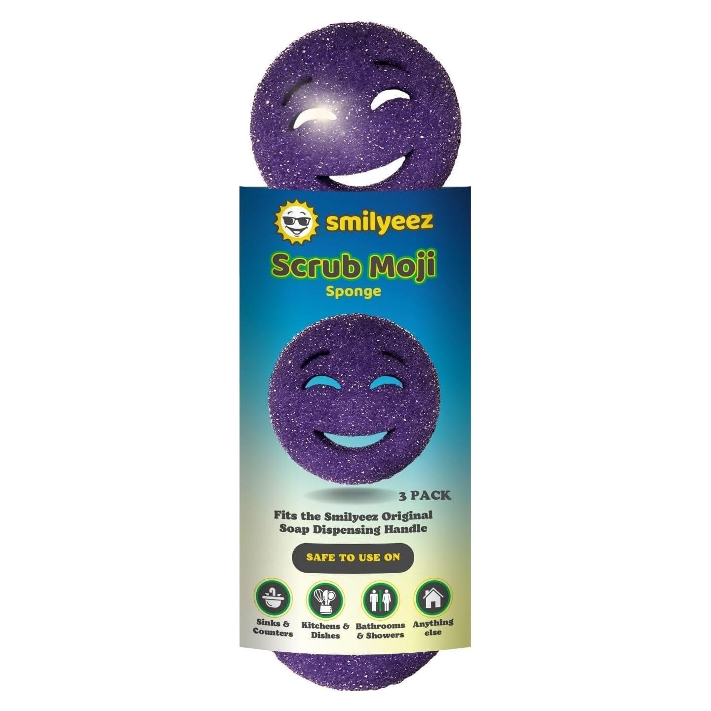 Esponjas de Fregar Moji Smilyeez - Juego de 3 - Púrpura