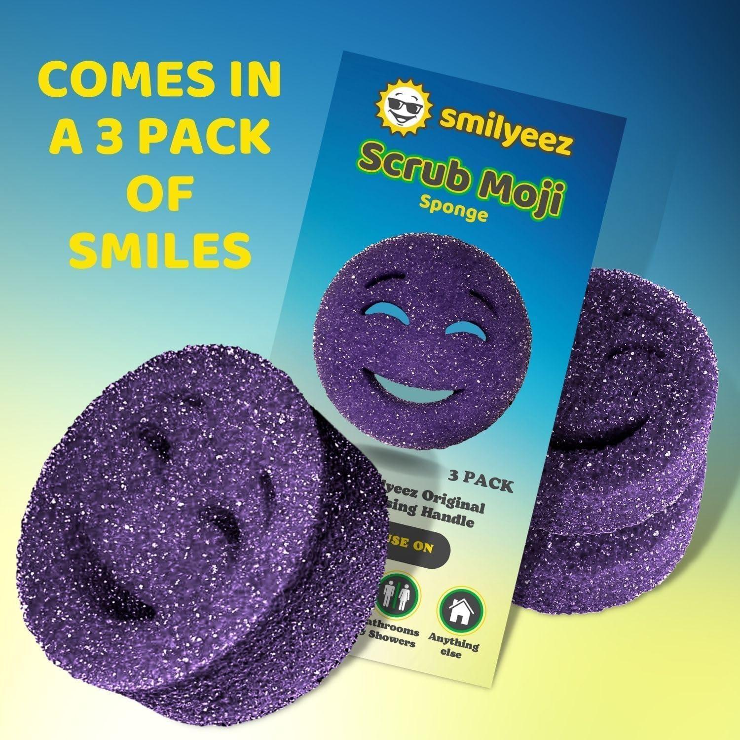 Esponjas de Fregar Moji Smilyeez - Juego de 3 - Púrpura
