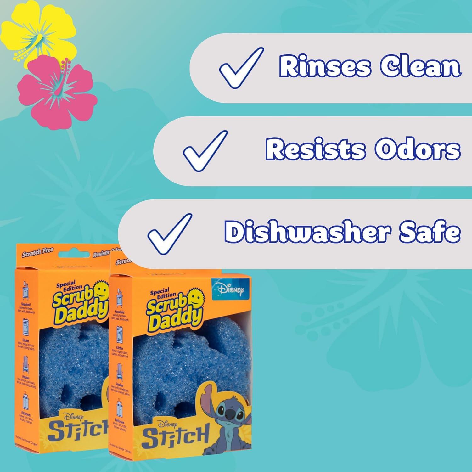 Esponjas de Platos Scrub Daddy Disney Stitch Paquete Doble