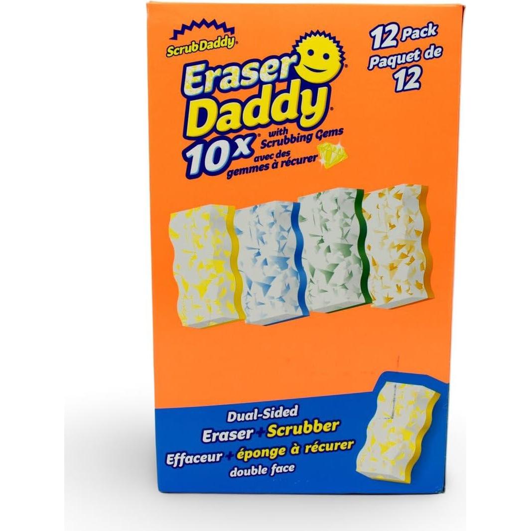 Esponja de Limpieza Doble Cara Scrub Daddy Eraser Daddy 12 Pzas