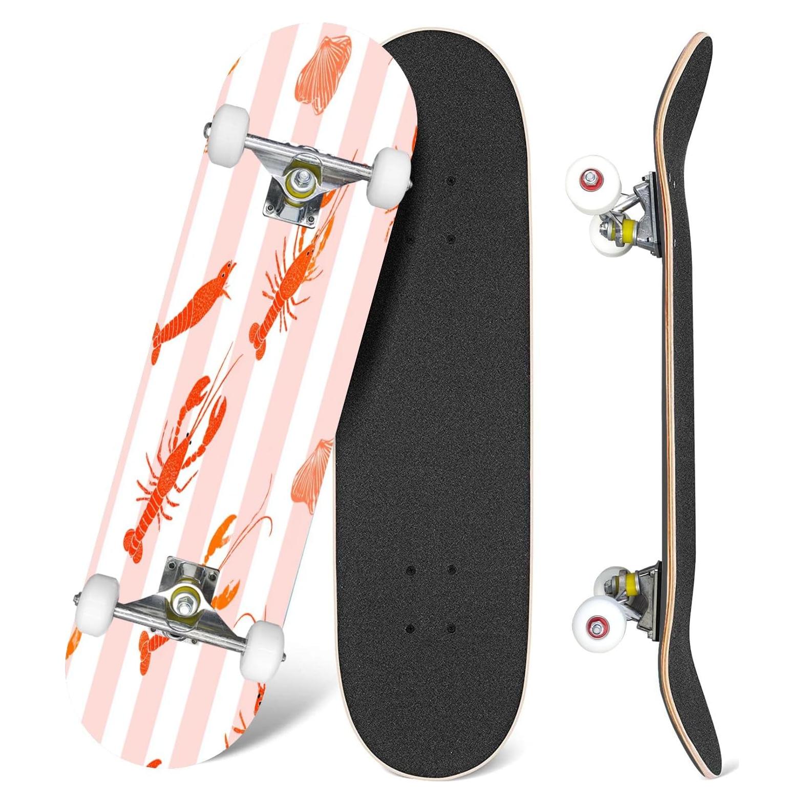 Skateboard UHMLTCRBOD 31" x 8" 7 Capas Arce Doble Kick