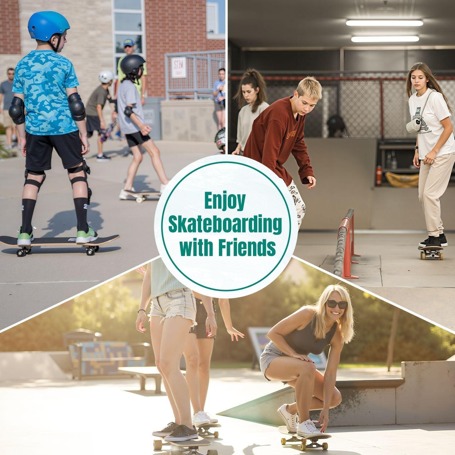 Skateboard UHMLTCRBOD 31" x 8" 7 Capas Arce Doble Kick