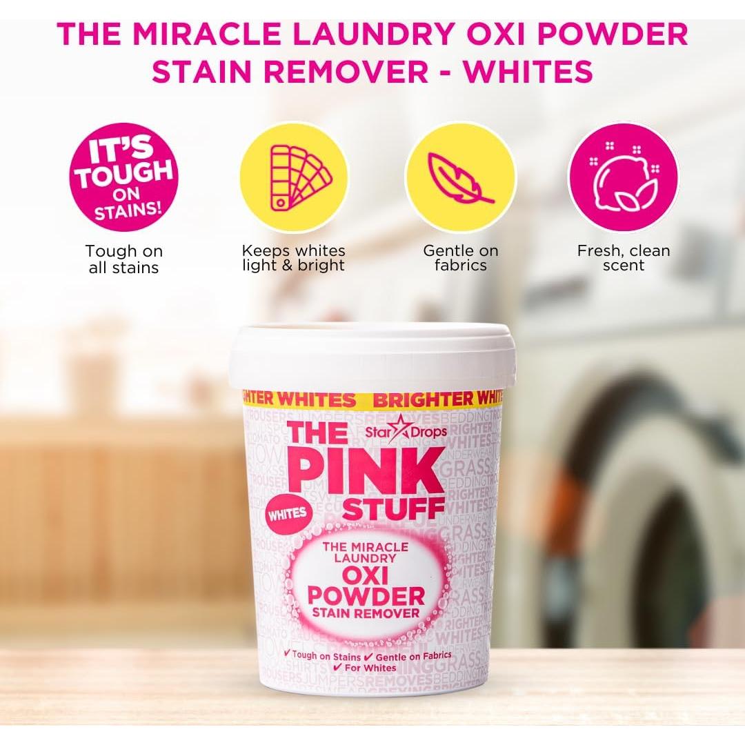 Kit Quitamanchas Stardrops Oxi Polvo Rosa 3-Pack 2.89kg