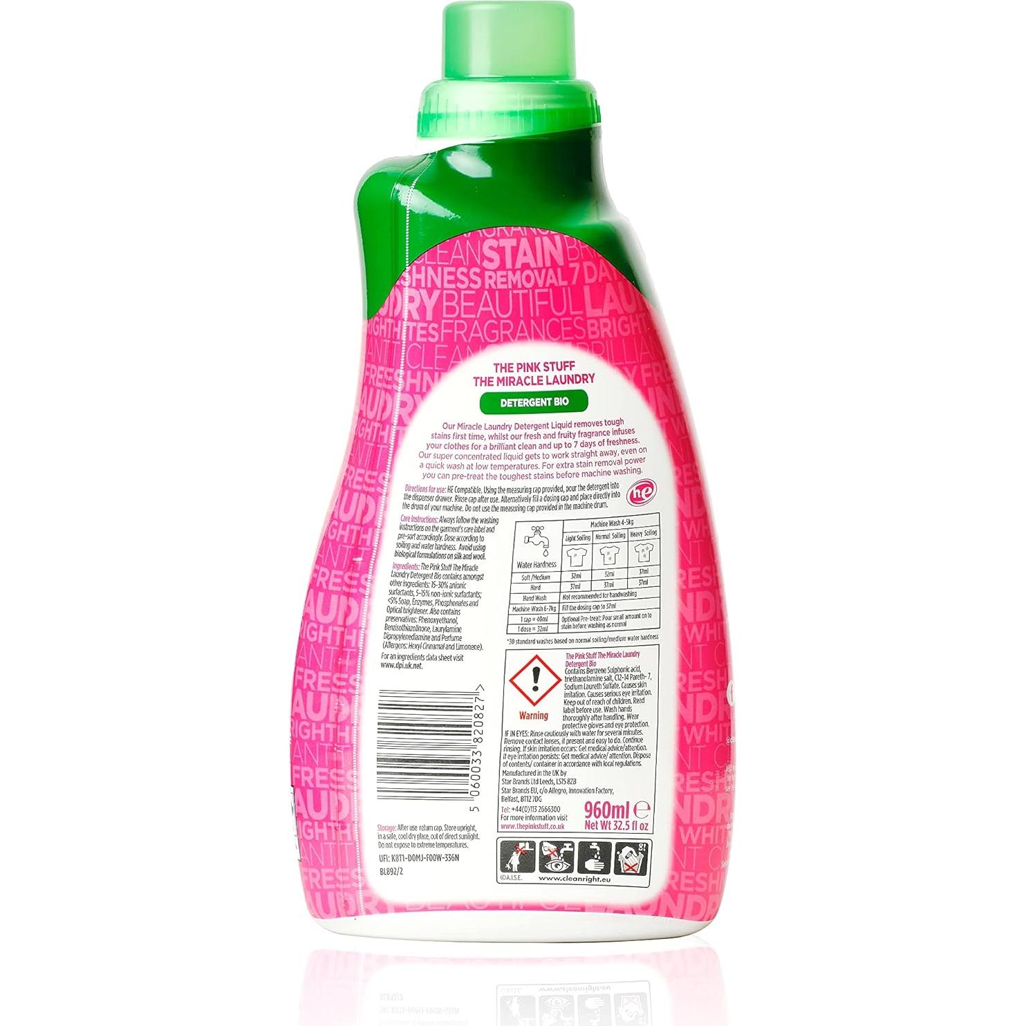 Detergente de Lavandería Stardrops Biológico 2x946ml - 30 Lavados