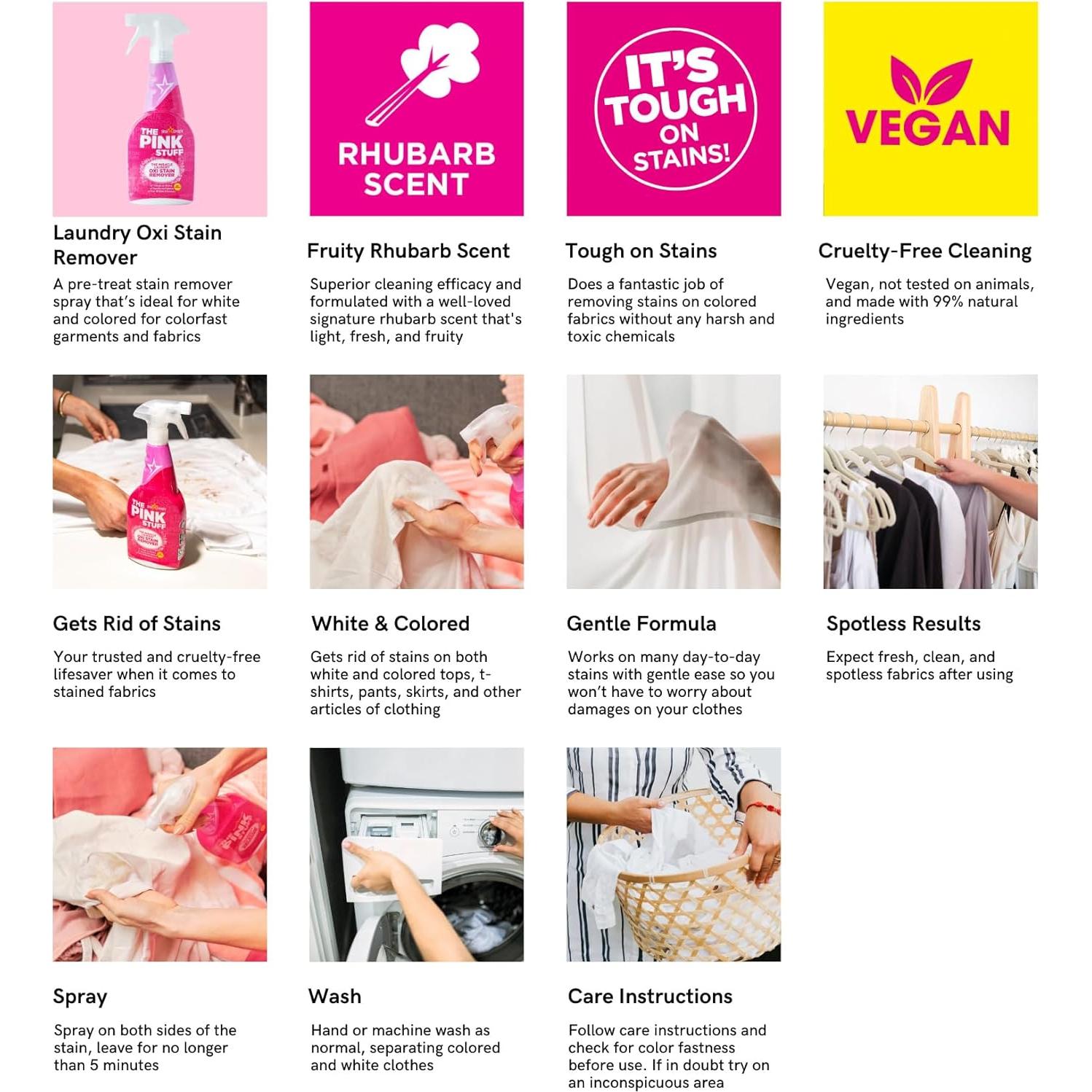 Spray Quitamanchas Stardrops The Pink Stuff Oxi 500ml