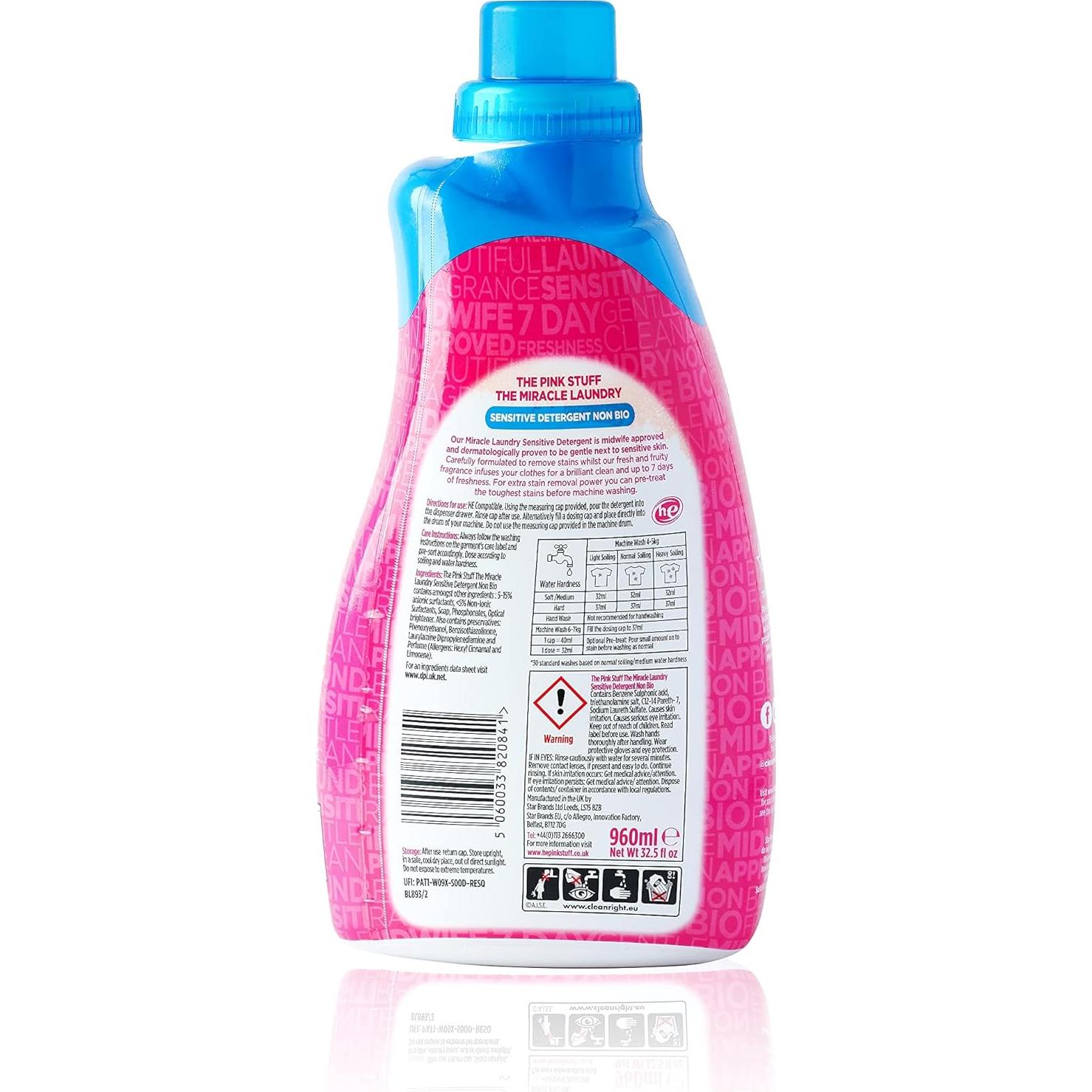 Detergente Líquido Stardrops No Bio 2x0.95L Piel Sensible