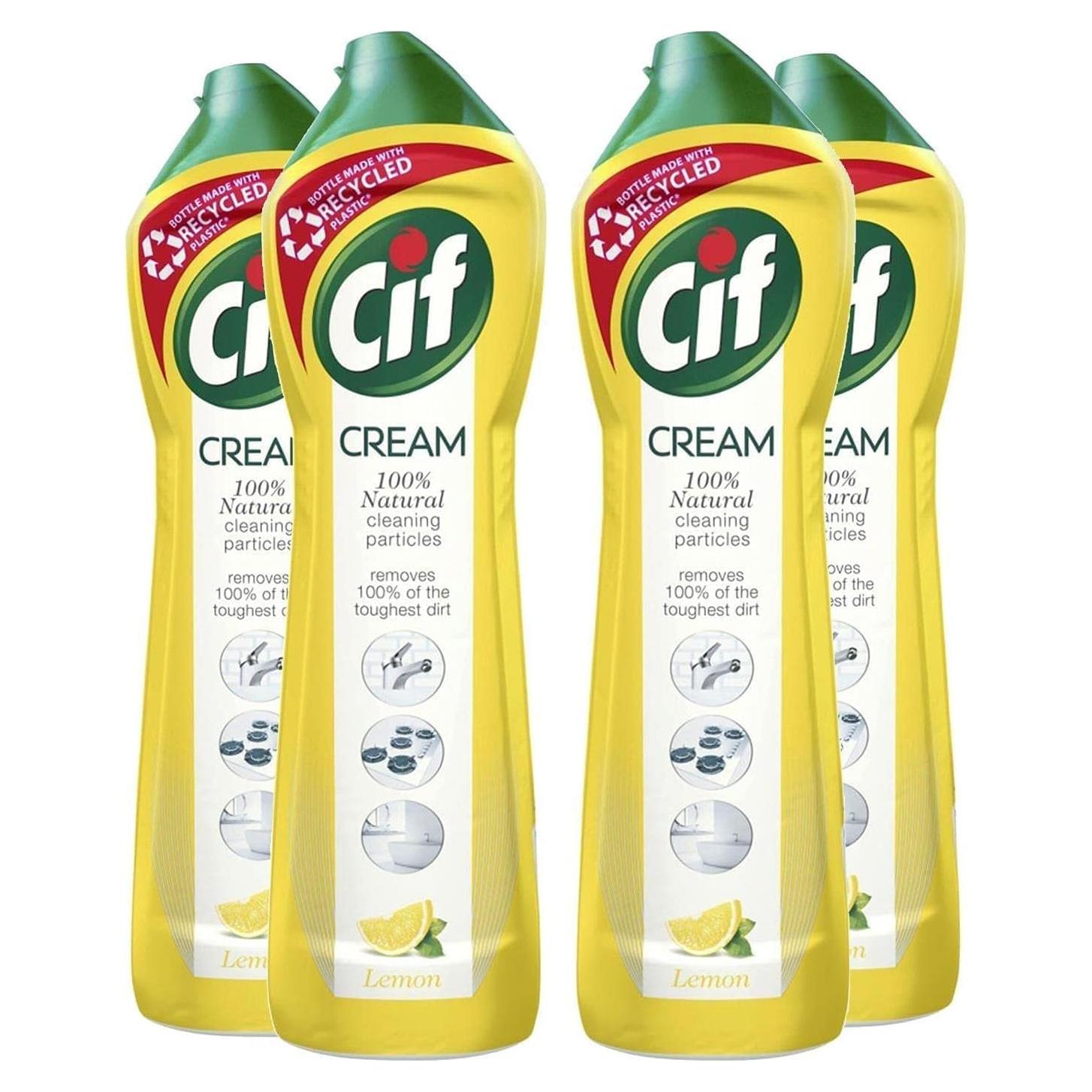 Cif Crema Limón 500 ml - Paquete de 4 Unidades