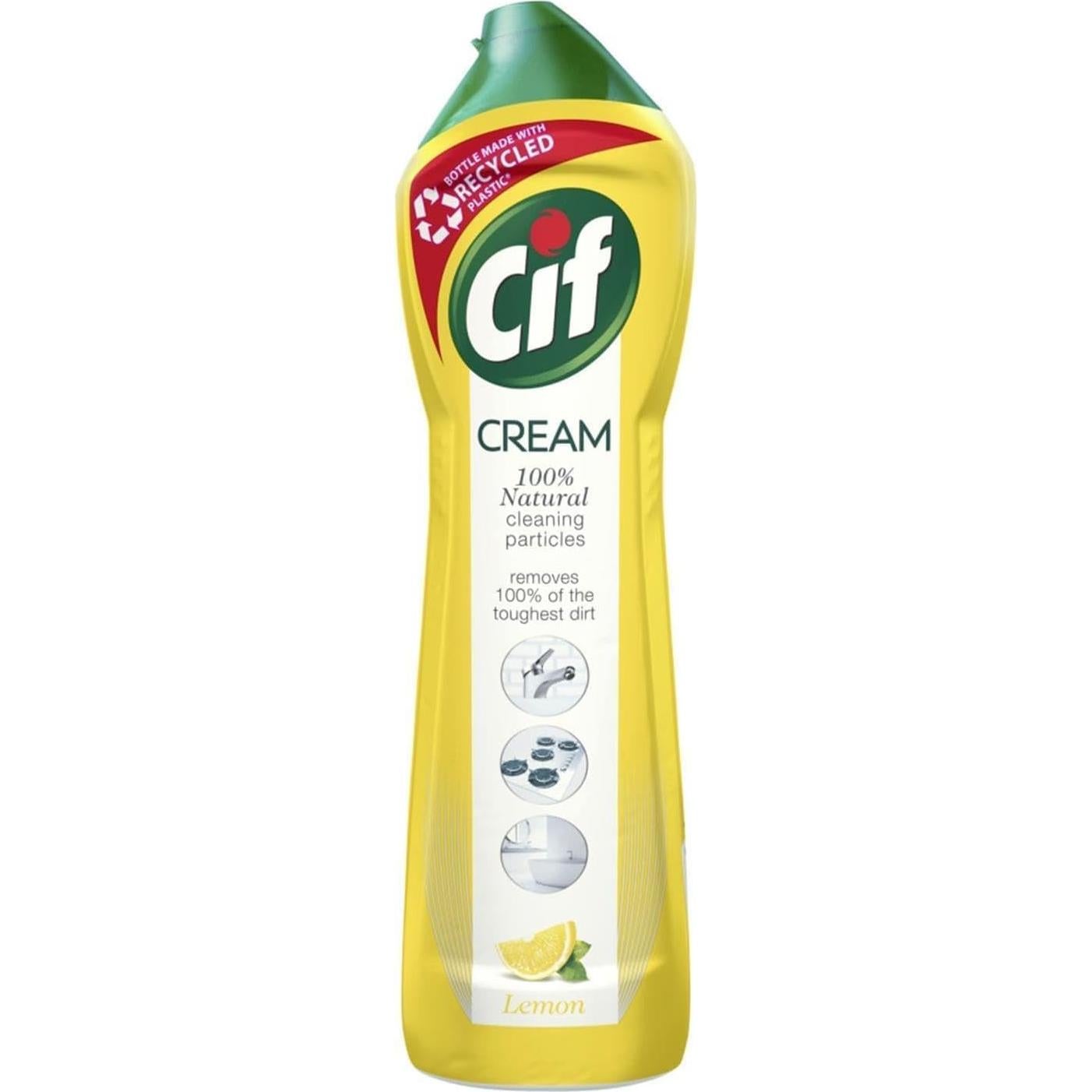 Cif Crema Limón 500 ml - Paquete de 4 Unidades