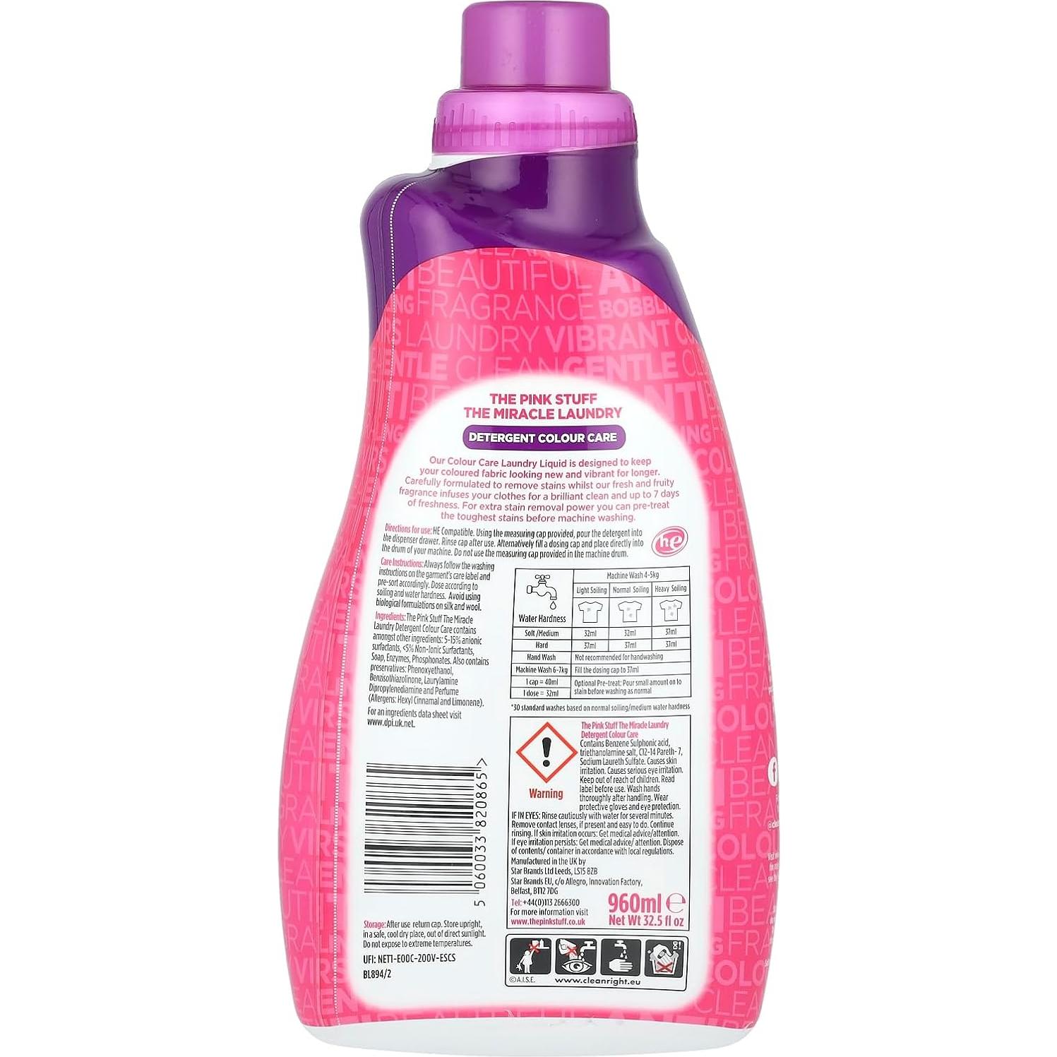 Detergente de Lavandería Stardrops The Pink Stuff 0.62kg