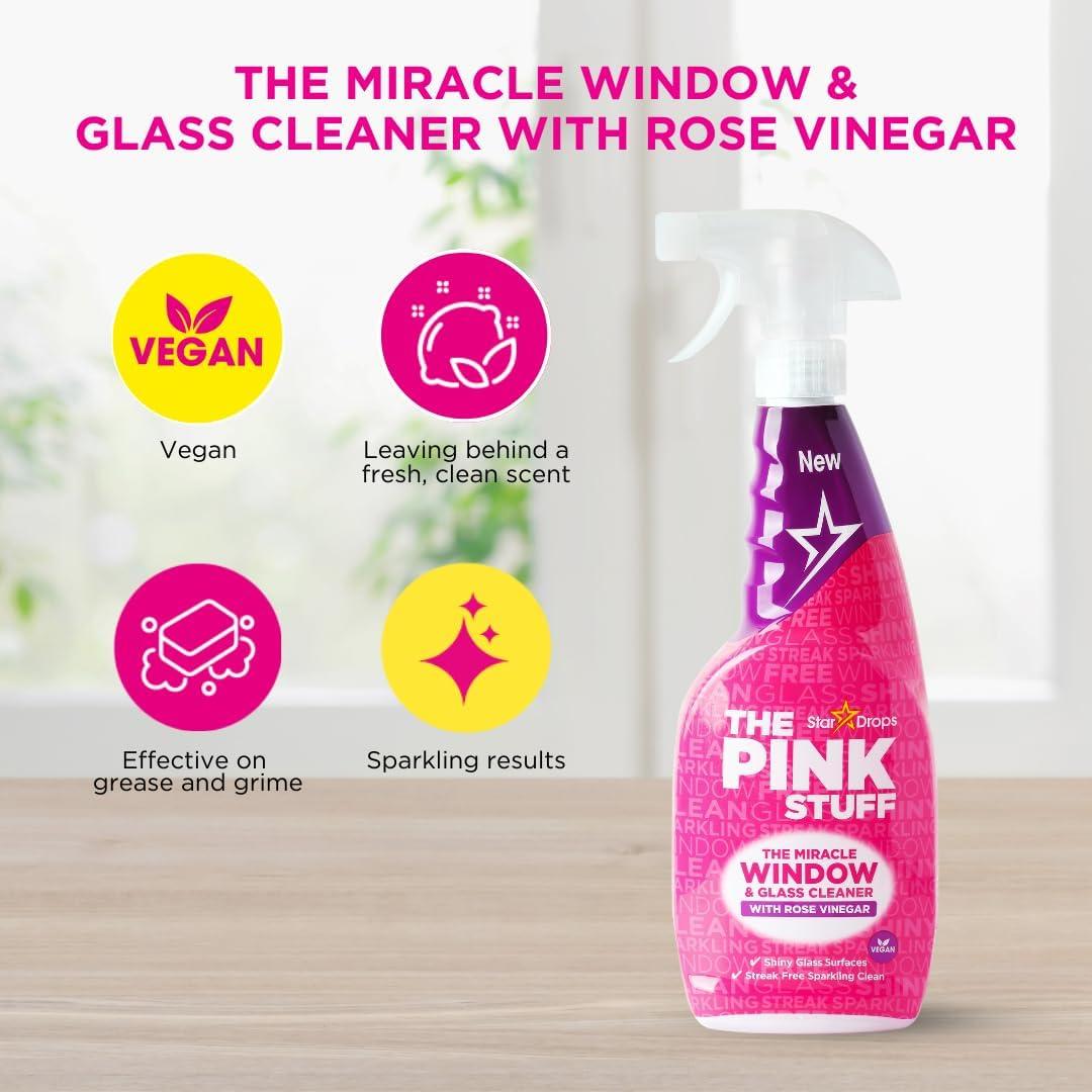 Limpiador de Ventanas El Stuff Rosa con Vinagre 750ml
