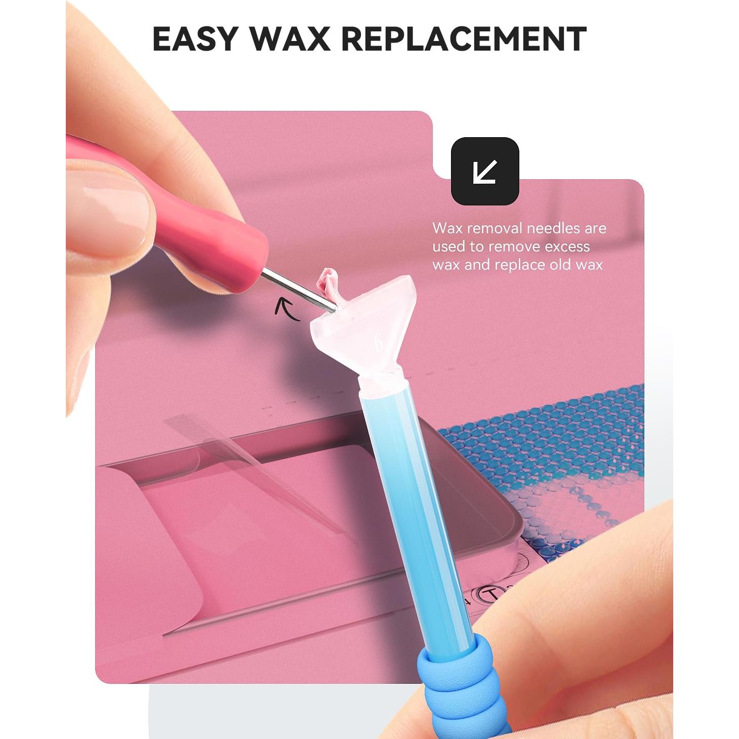 Cera de Adsorción Fuerte ARTDOT para Pintura de Diamantes Rosa