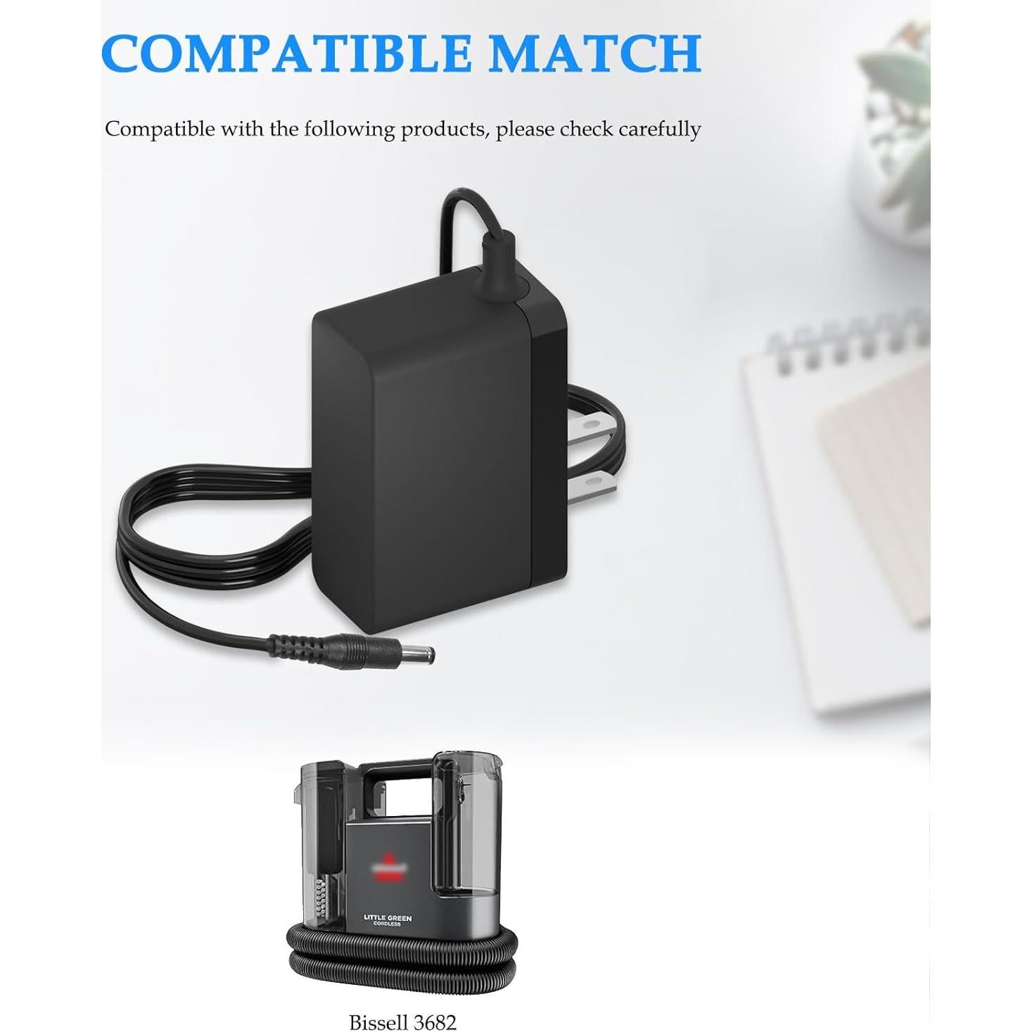 Cargador Bissell Little Green 3682 Adaptador de Corriente 29.7V