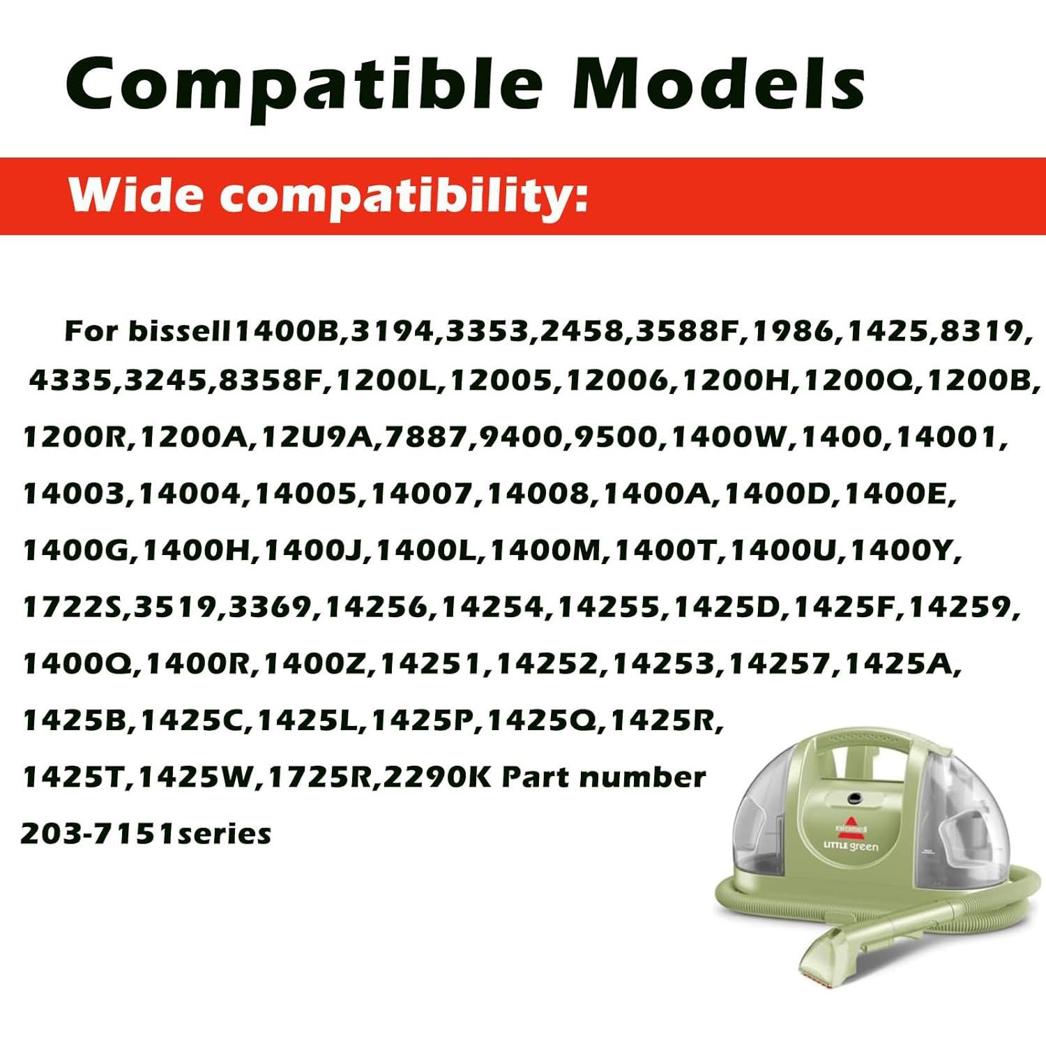 Cepillo de Reemplazo Bissell Little Green 1400B Negro 1+1