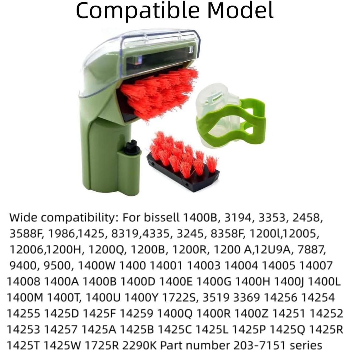 Piezas de Repuesto Sionlan para Cepillo Bissell 1400B Verde