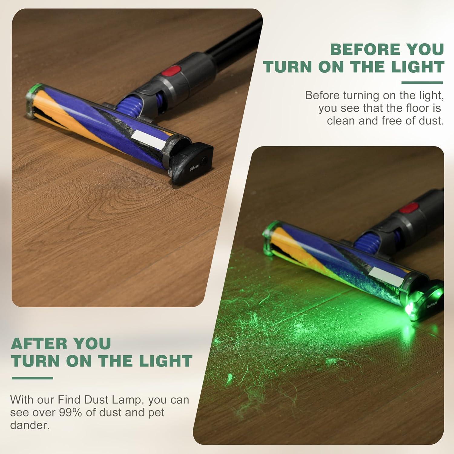 Aspiradora Bahuun L1 con Luz LED para Polvo y Pelo Mascotas