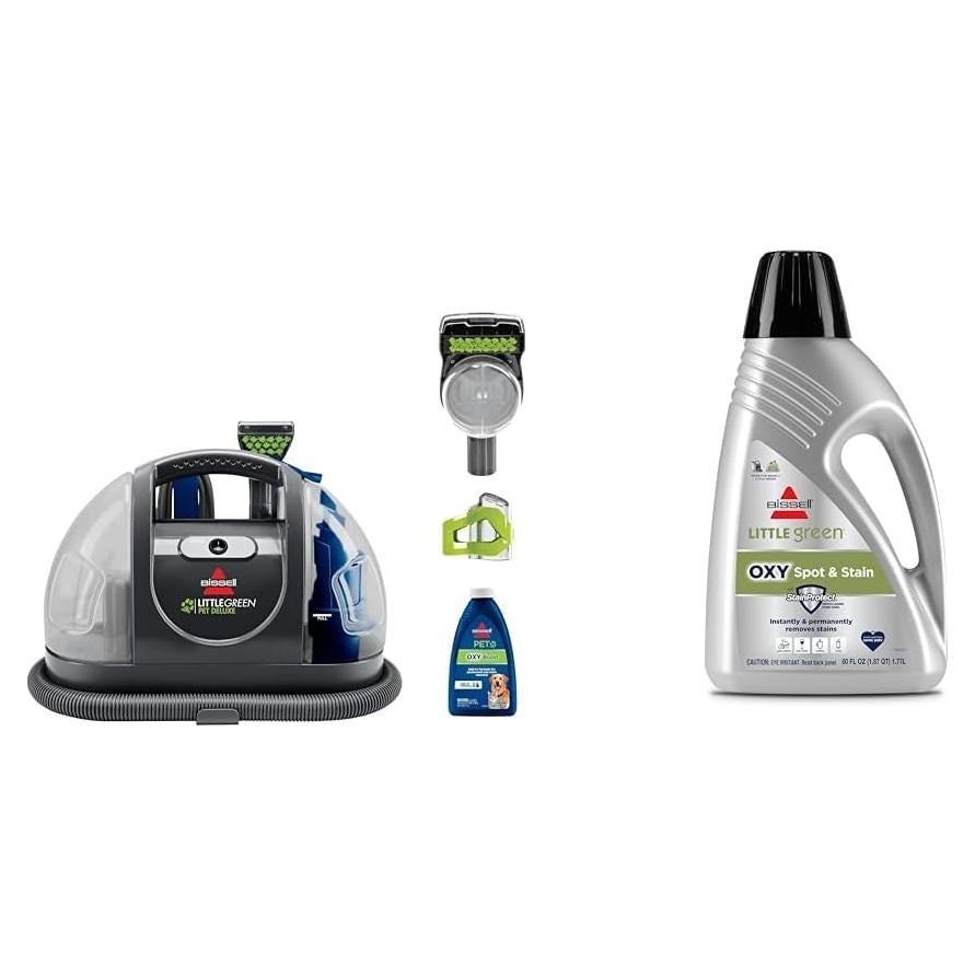 Limpiador de alfombras portátil Bissell Little Green 3353 + OXY 1.77L