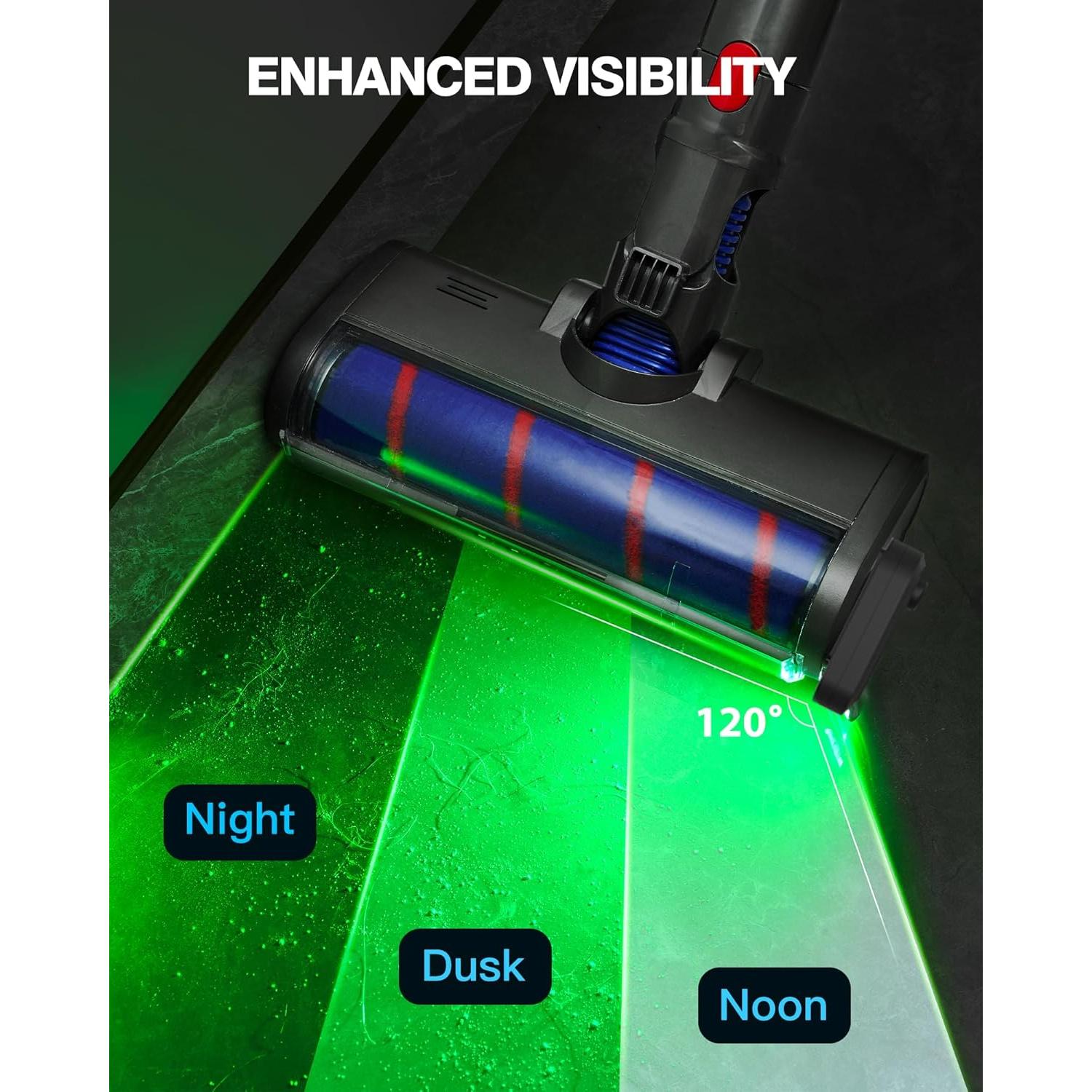 Aspiradora Recargable QPDZ con Luz de Detección de Polvo