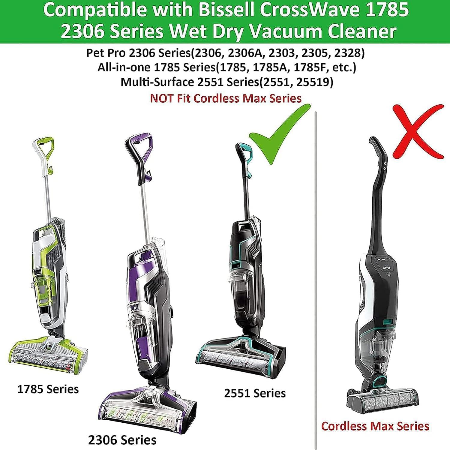 Piezas de Repuesto Bissell CrossWave Pet Pro 2 Rodillos + 2 Filtros