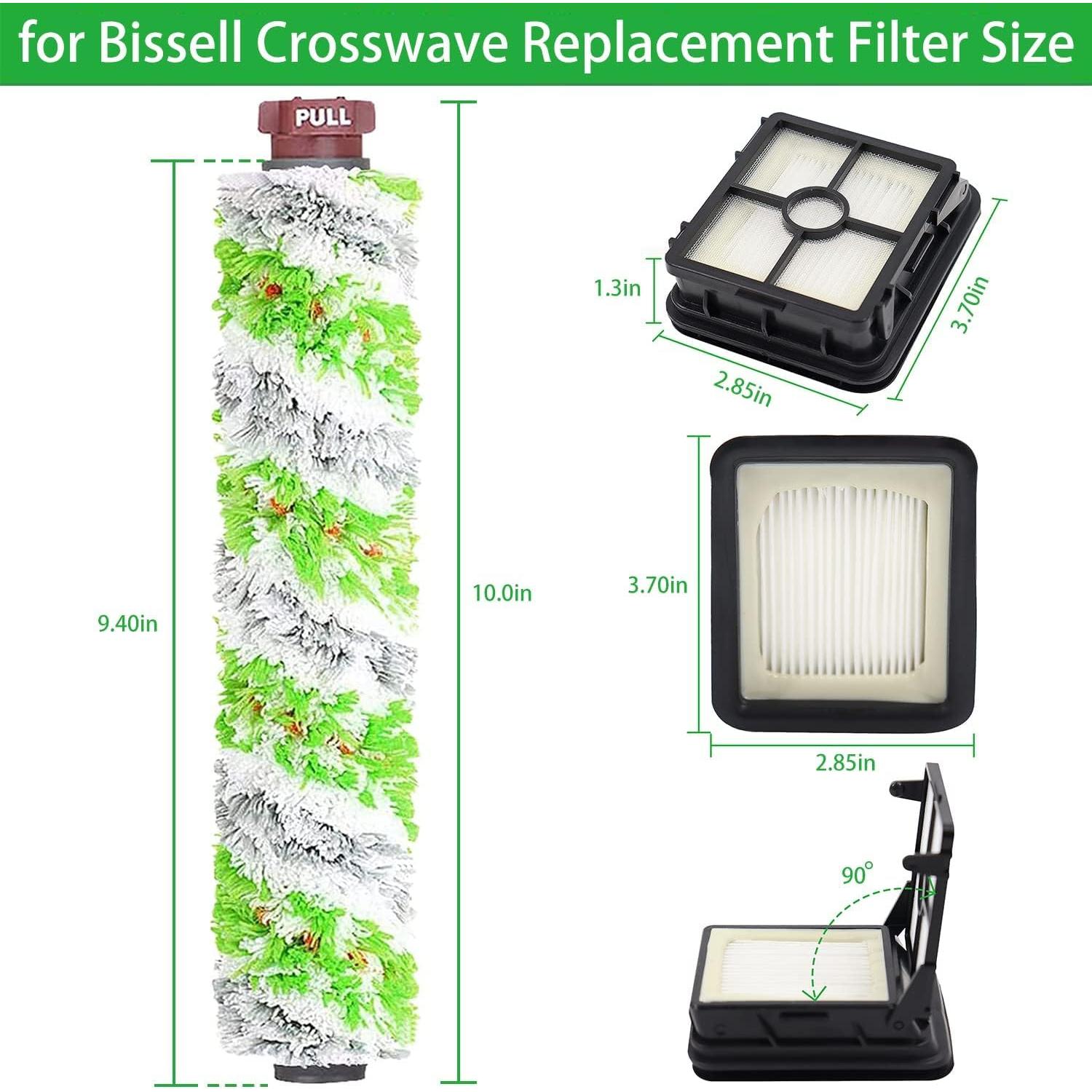 Piezas de Repuesto Bissell CrossWave Pet Pro 2 Rodillos + 2 Filtros