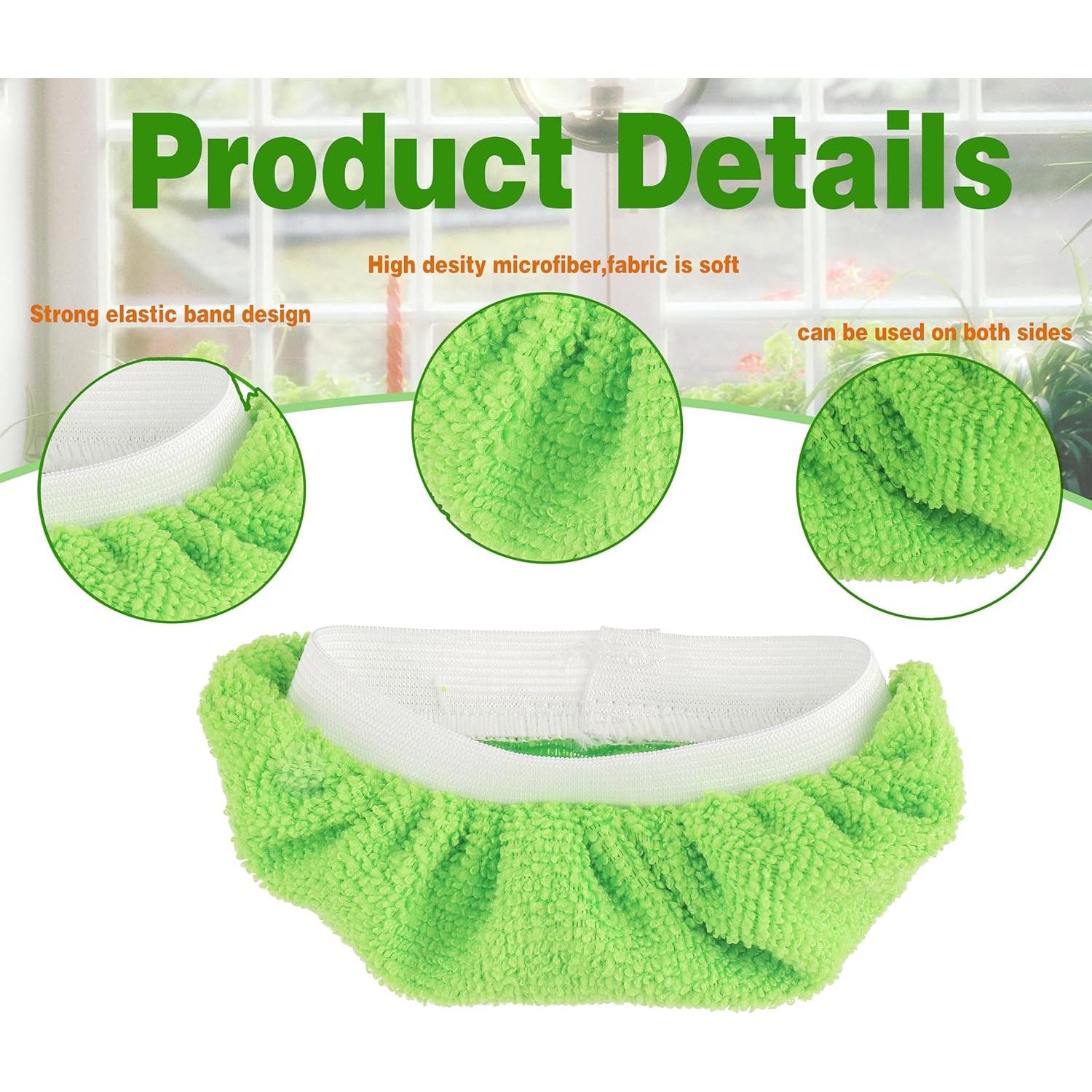 Paquete de 10 almohadillas de microfibra CDDCWZ para mopas de vapor