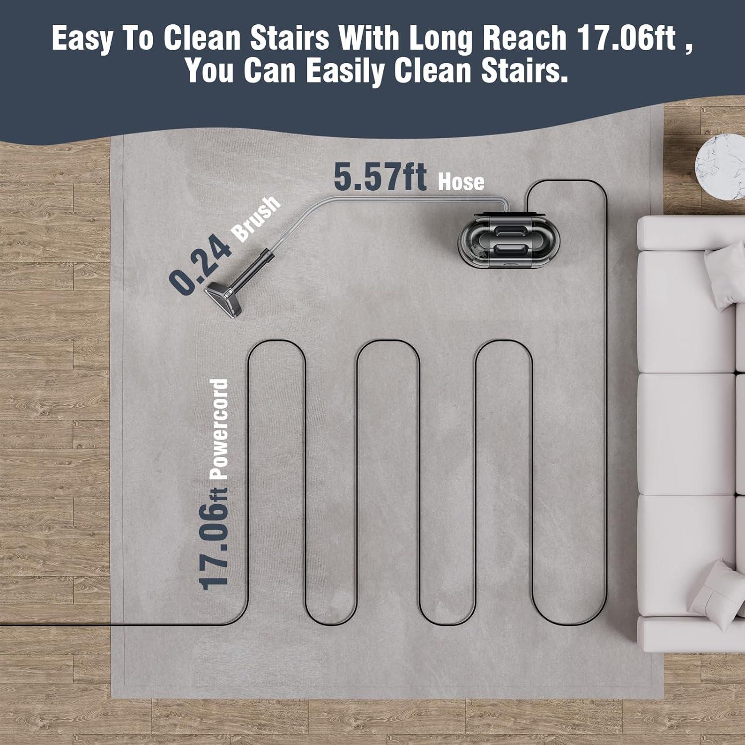 Limpiadora de Alfombras LQHUE 503 500W 18Kpa Portátil