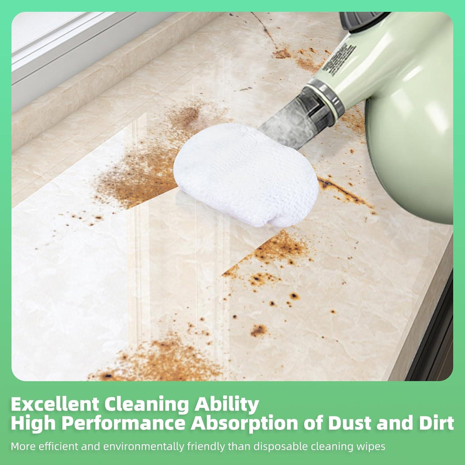 Paquete de 10 Paños de Microfibra LOVECO para Limpiadores a Vapor