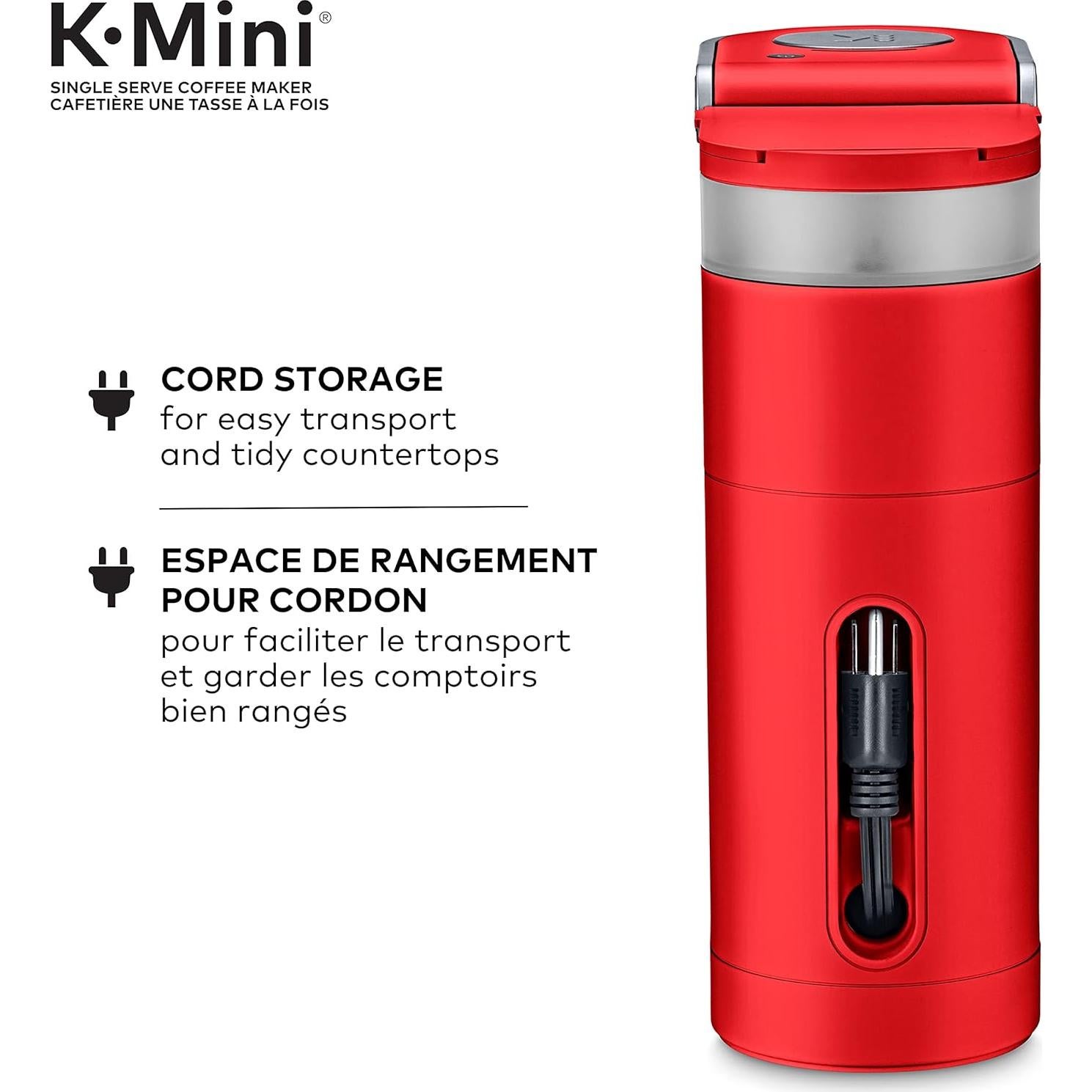 Cafetera Keurig K-Mini Roja 1 Taza Automática 0.91 kg