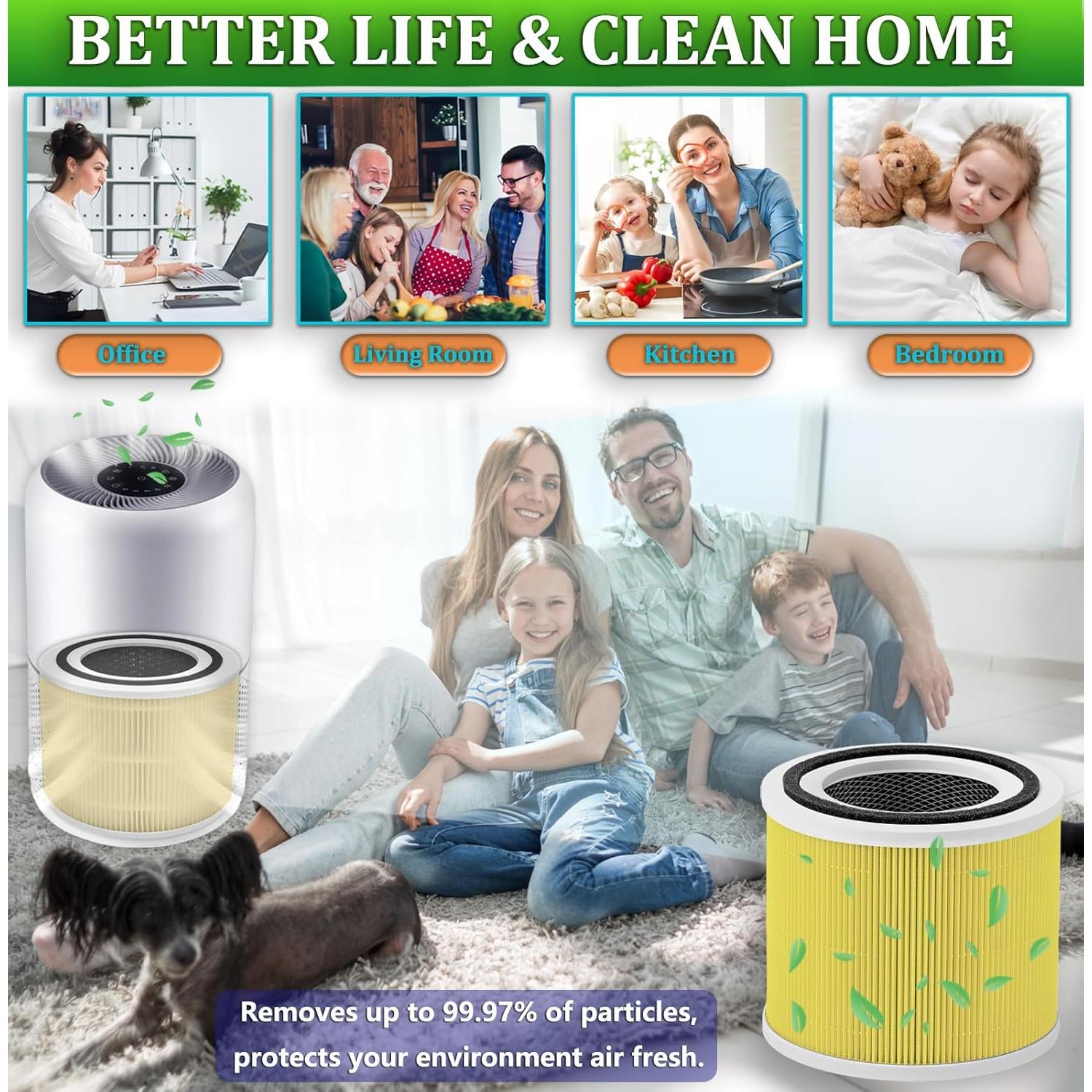 Filtro HEPA TIKTH 3-Stage H13 para LEVOIT Core 300 - 2 Pack