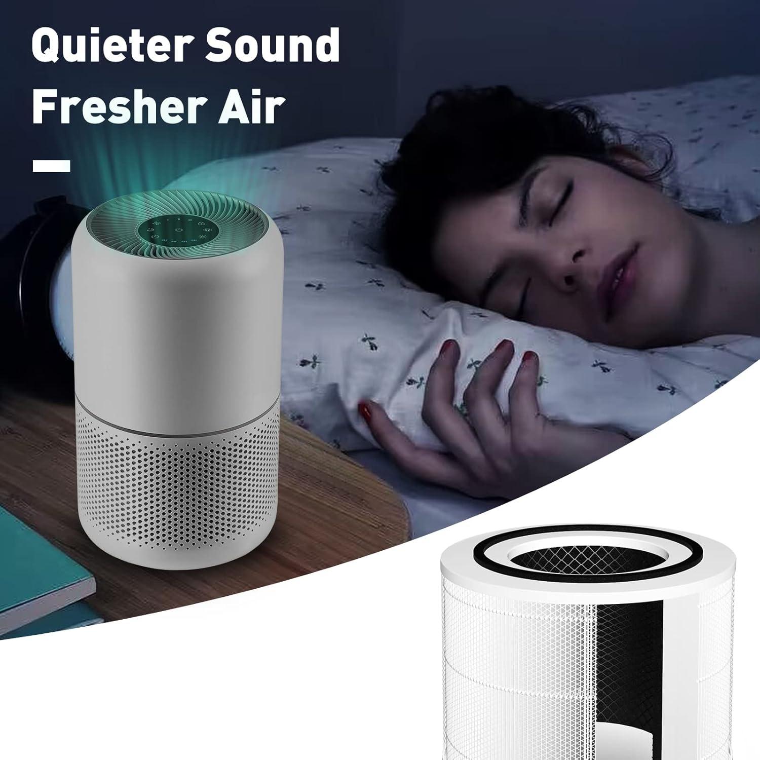 Filtro de Reemplazo HEPA H13 Lazyshine para Purificador LEVOIT Core 300 - Paquete de 2