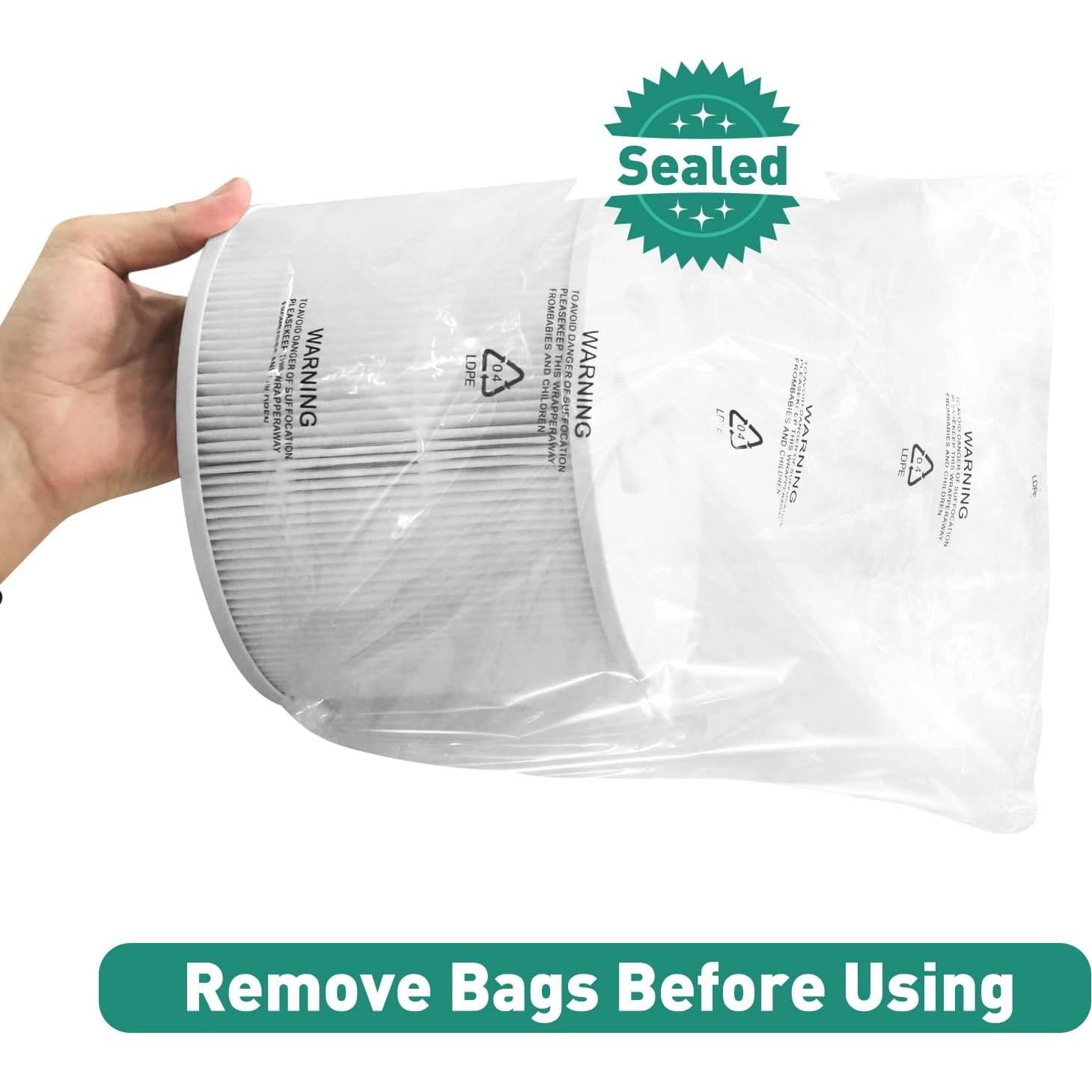 Filtro de Reemplazo HEPA H13 Lazyshine para Purificador LEVOIT Core 300 - Paquete de 2