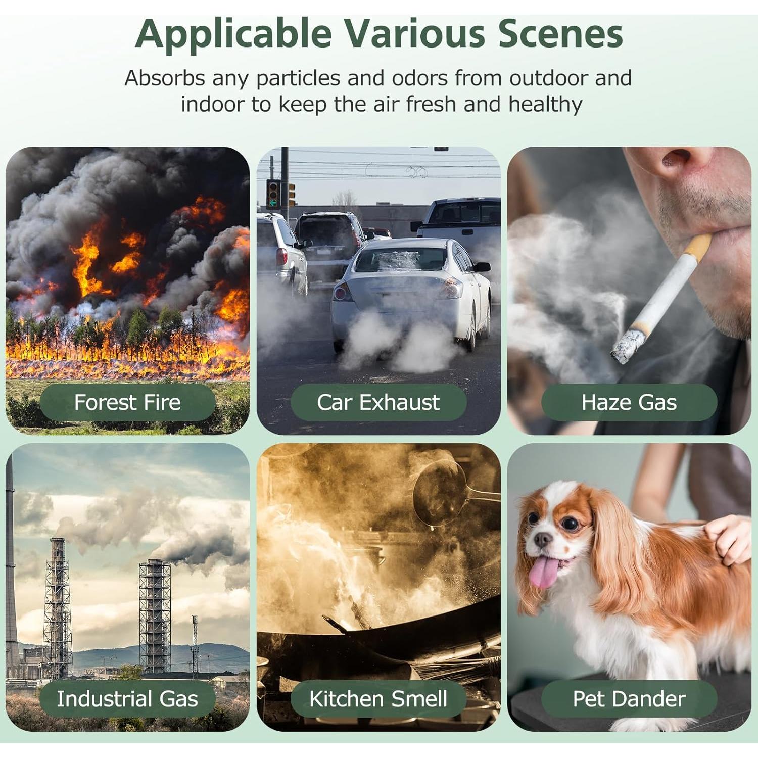 Filtros de Reemplazo HEPA 3-en-1 Isinlive Core 200S - 2 Pack