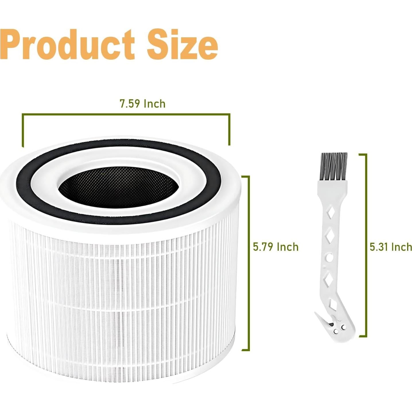 Filtro de Reemplazo Levoit Core 300 HEPA 3-en-1 Blanco