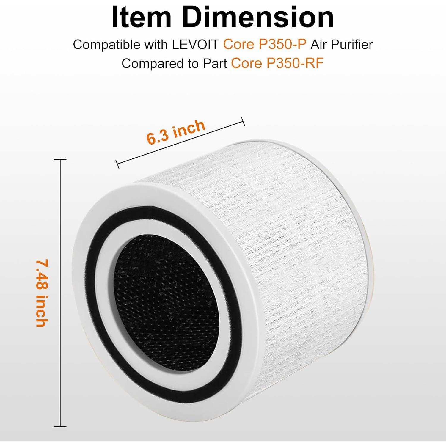 Filtro de Reemplazo 2PCS Doifyn Core 300 para Purificador de Aire