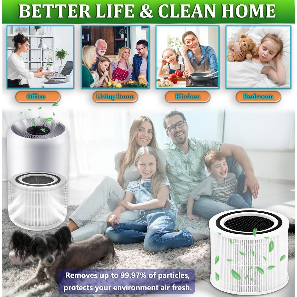 Filtro HEPA Verdadero H13 TIKTH para LEVOIT Core 300 - 2 Pack