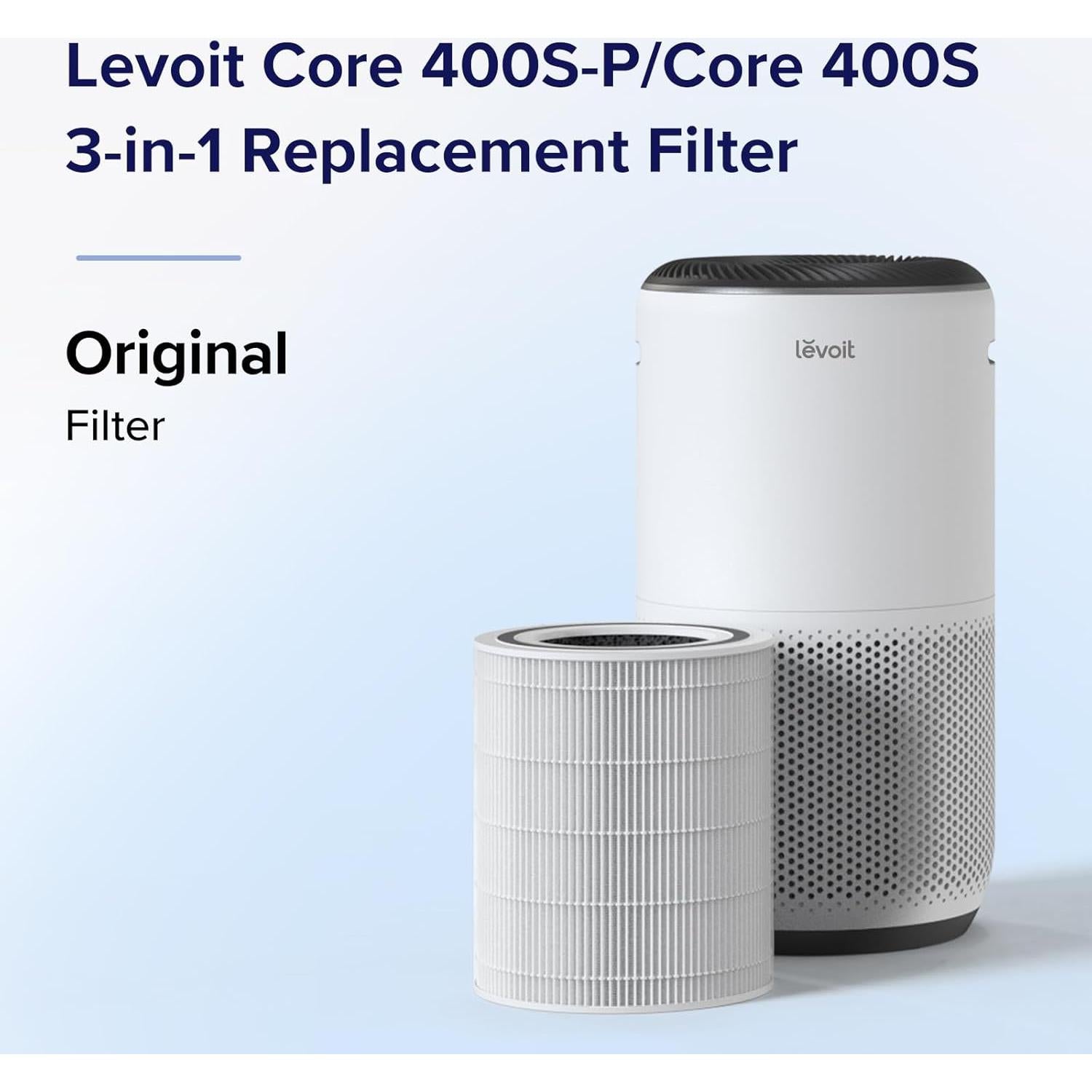 Filtro de Reemplazo LEVOIT Core Mini 3-en-1 Carbón Activado