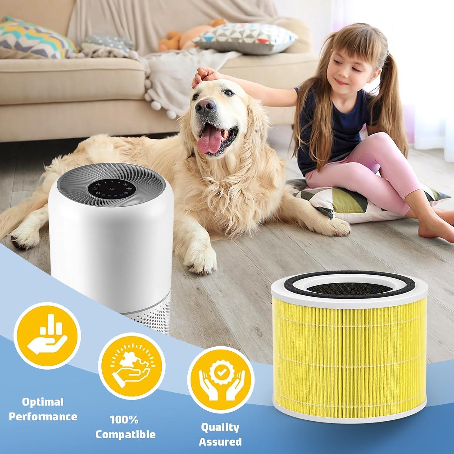 Filtro de Reemplazo HEPA H13 para Purificador LEVOIT Core 300 - Paquete de 4