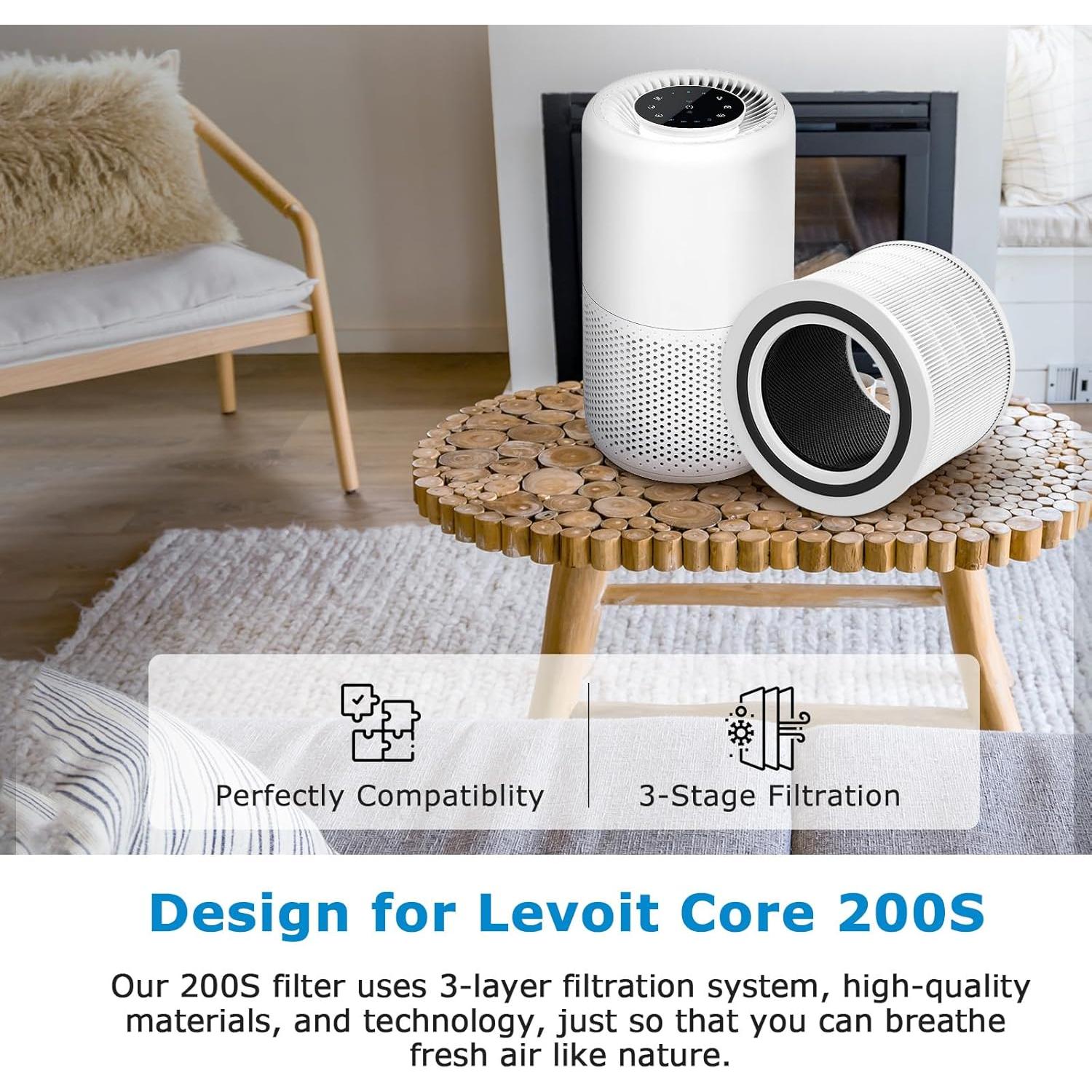 Filtro de Reemplazo iSingo Core 200S para Purificador Levoit