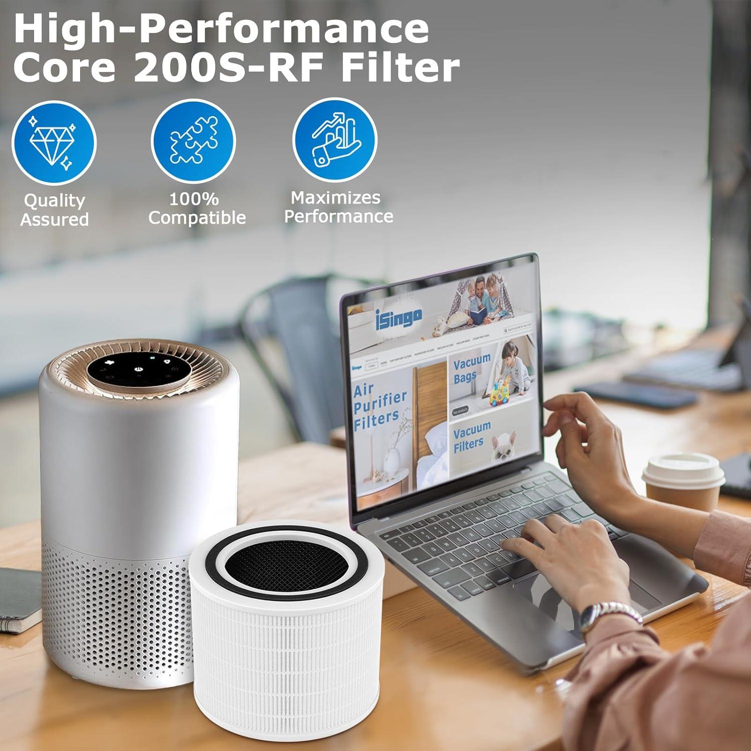 Filtro de Reemplazo iSingo Core 200S para Purificador Levoit