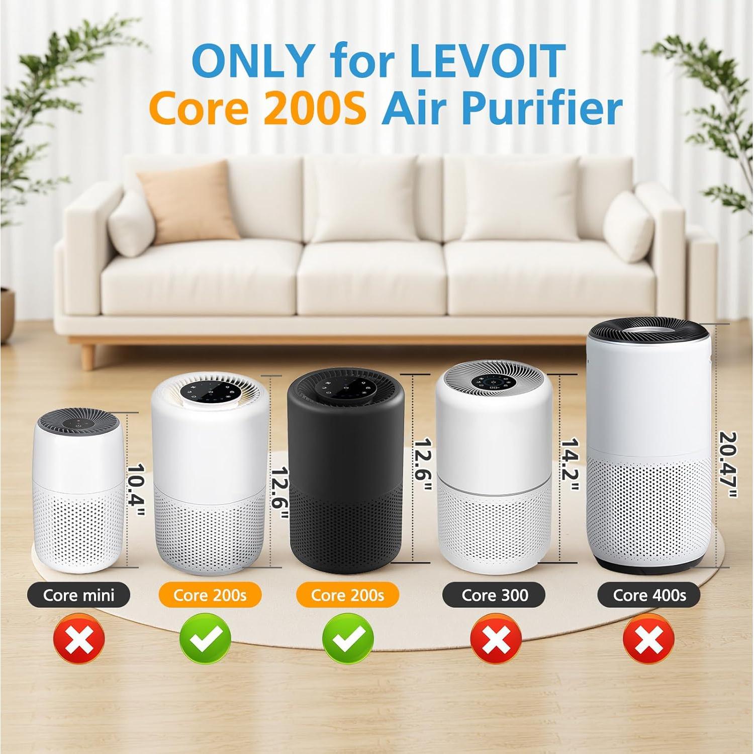 Filtro de Reemplazo iSingo Core 200S para Purificador Levoit