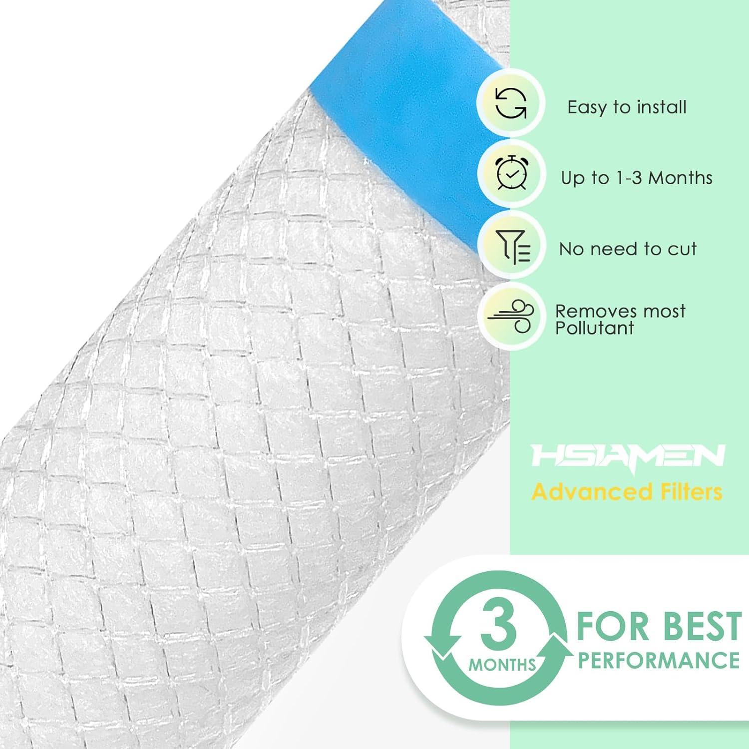 Prefiltro HSIAMEN para purificadores Levoit Core 300 y PuroAir 240, paquete de 6