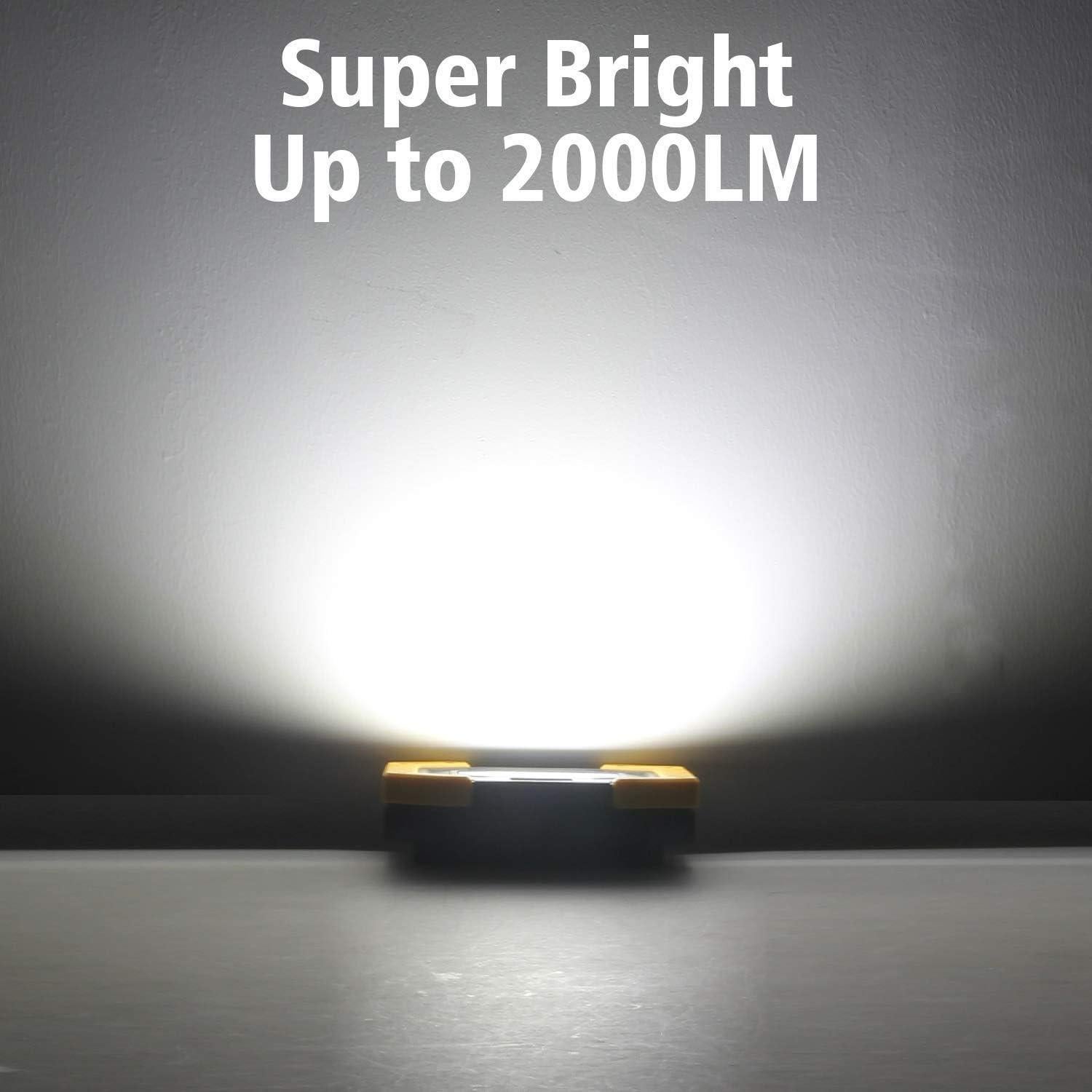 Luz de Trabajo LED T-SUN 30W 2000LM Recargable 2 Pzs