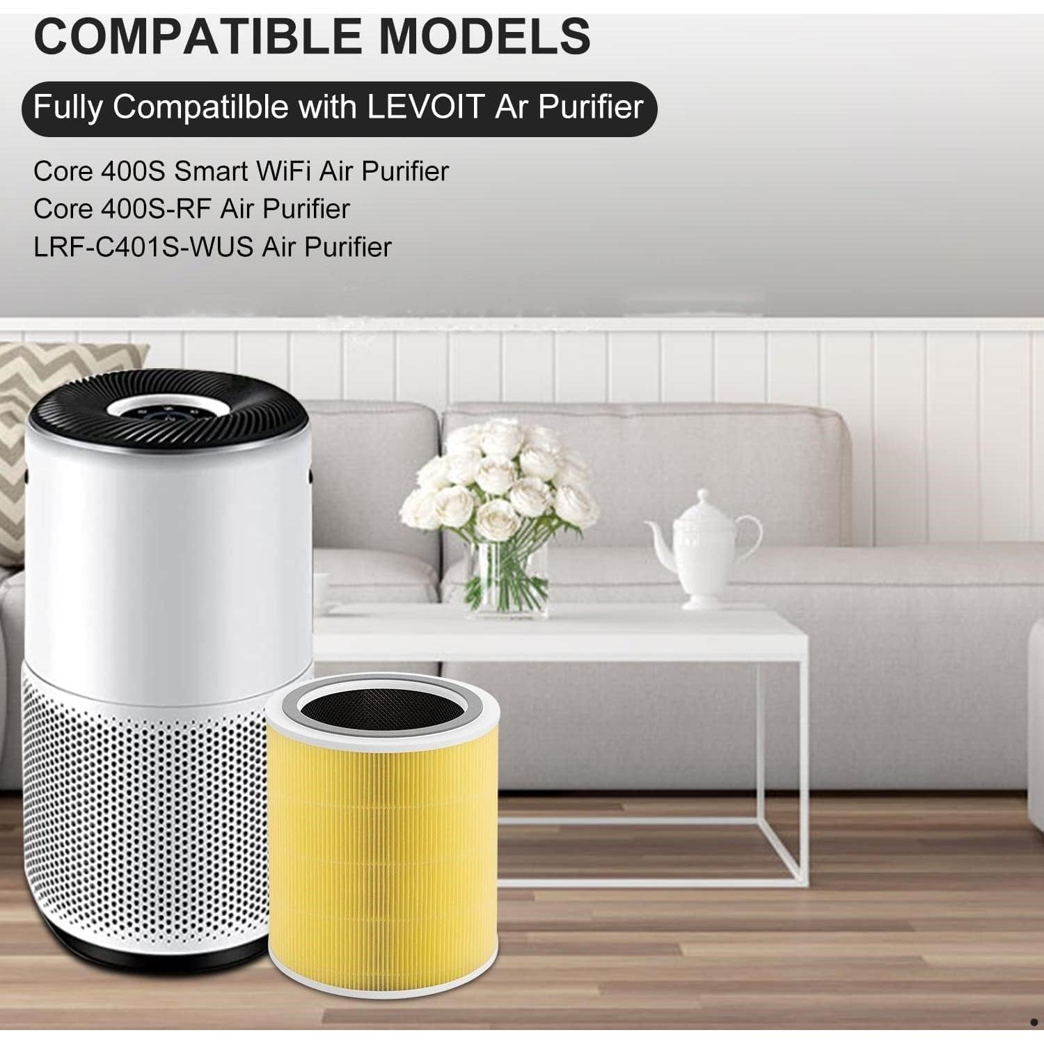 Filtros de Reemplazo Kalolado Core 400S 2 Unidades Carbono Activado