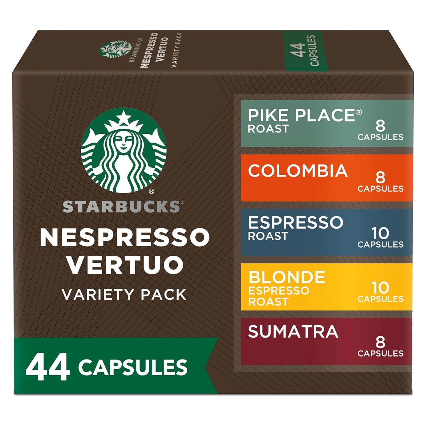 Cápsulas de Café Starbucks para Nespresso Vertuo - Variedad 44 Unidades