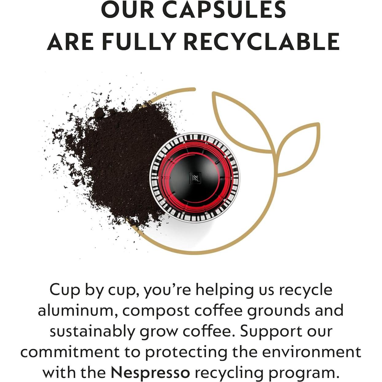 Cápsulas Nespresso Vertuo Half Caffeinato 30 Unidades 230ml