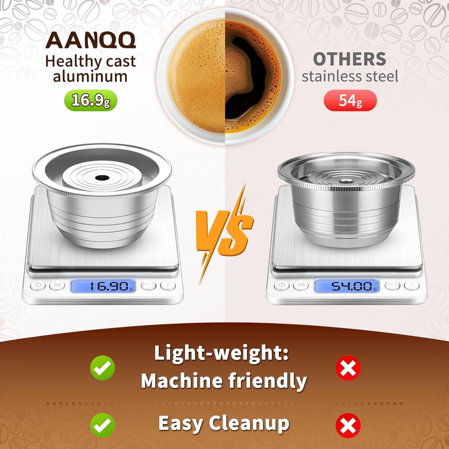 Cápsulas Reutilizables AANQQ para Café Vertuo 7.8oz 2024