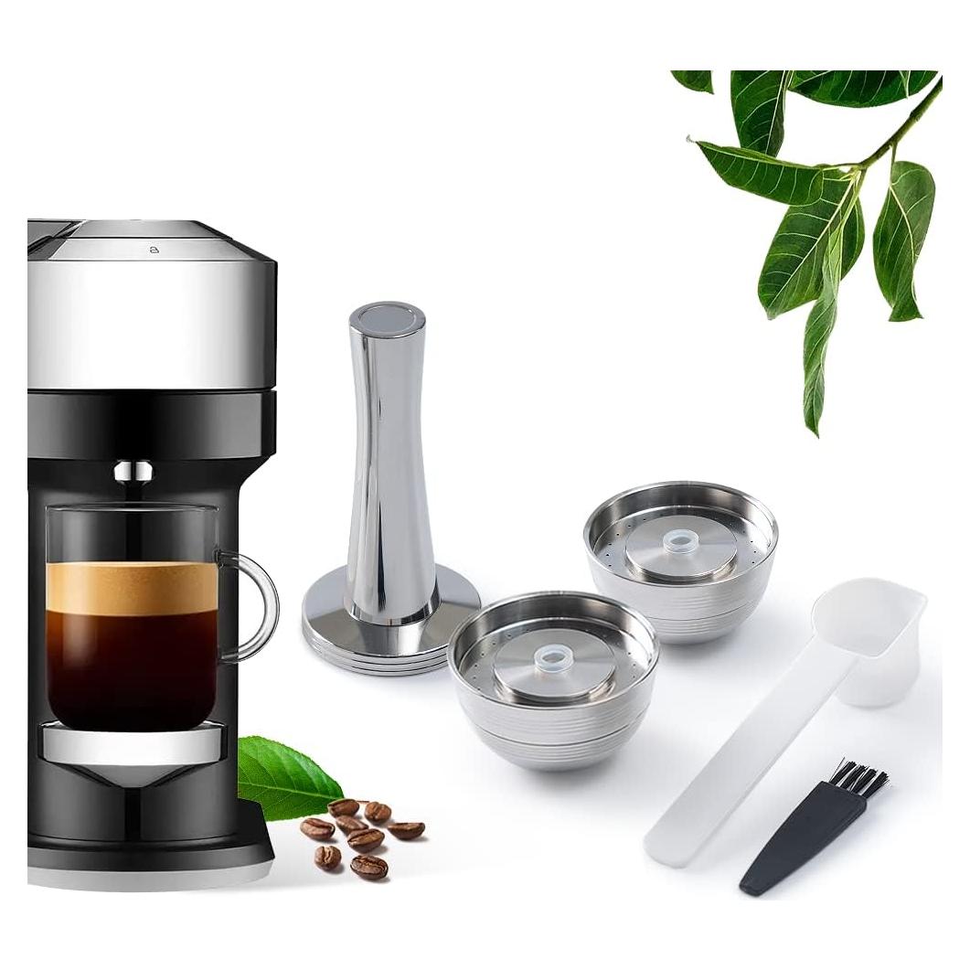 Cápsulas Reutilizables de Acero Inoxidable BENFUCHEN para Vertuo Next