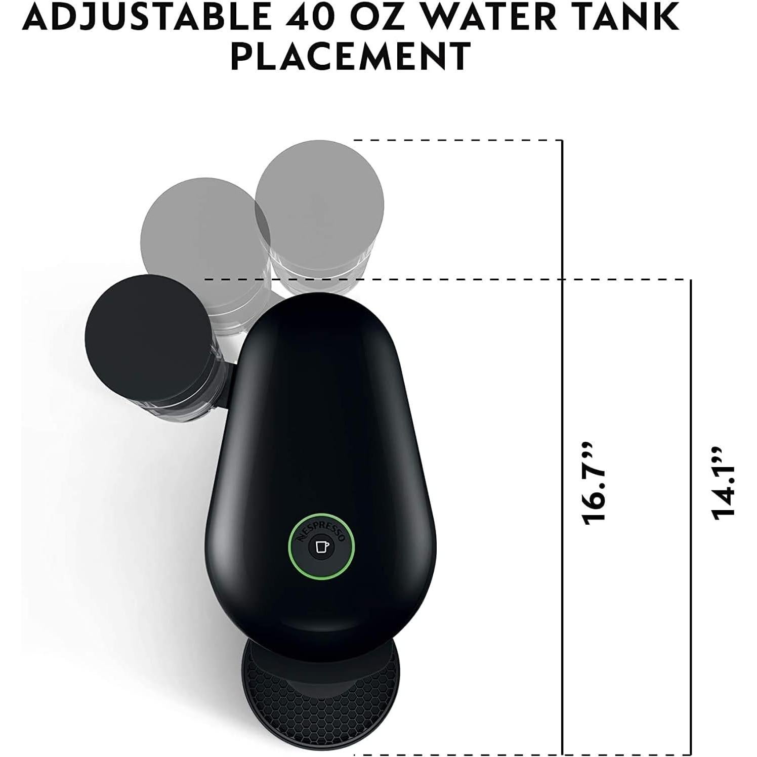 Cafetera Nespresso Vertuo Plus Breville Negro con Espumador