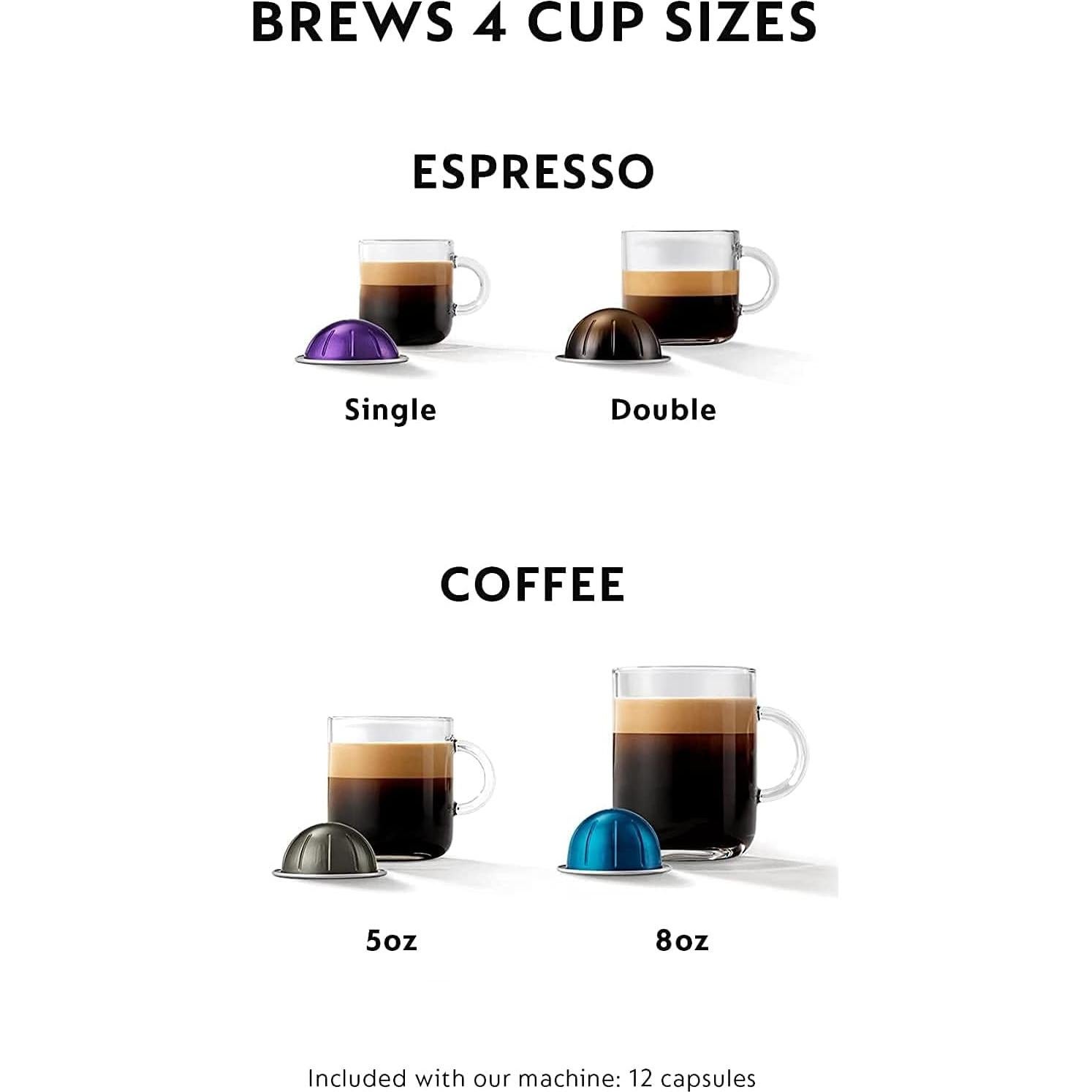 Cafetera Nespresso Vertuo Plus Breville Negro con Espumador